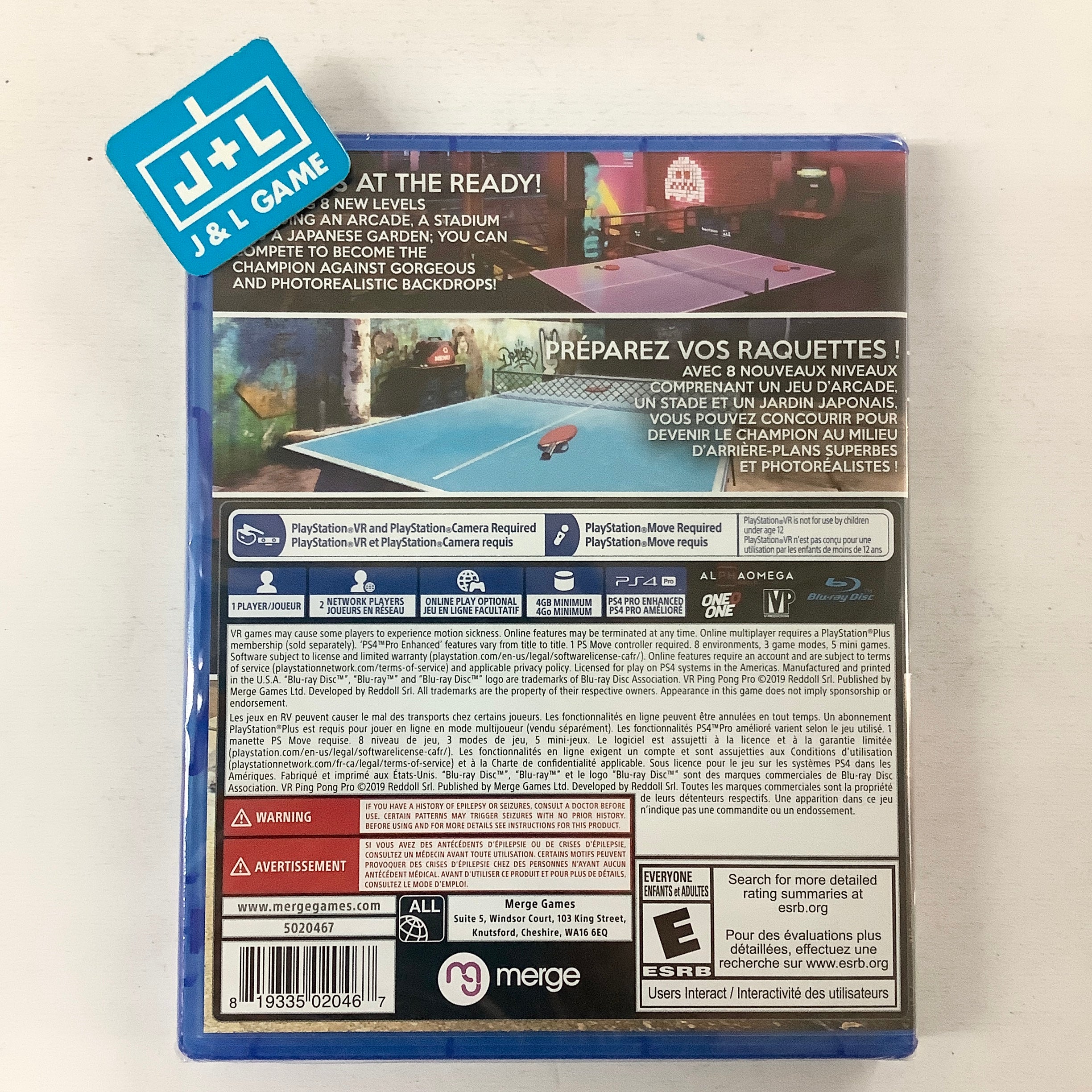 VR Ping Pong Pro (PlayStation VR) - (PS4) PlayStation 4 Video Games Merge Games   