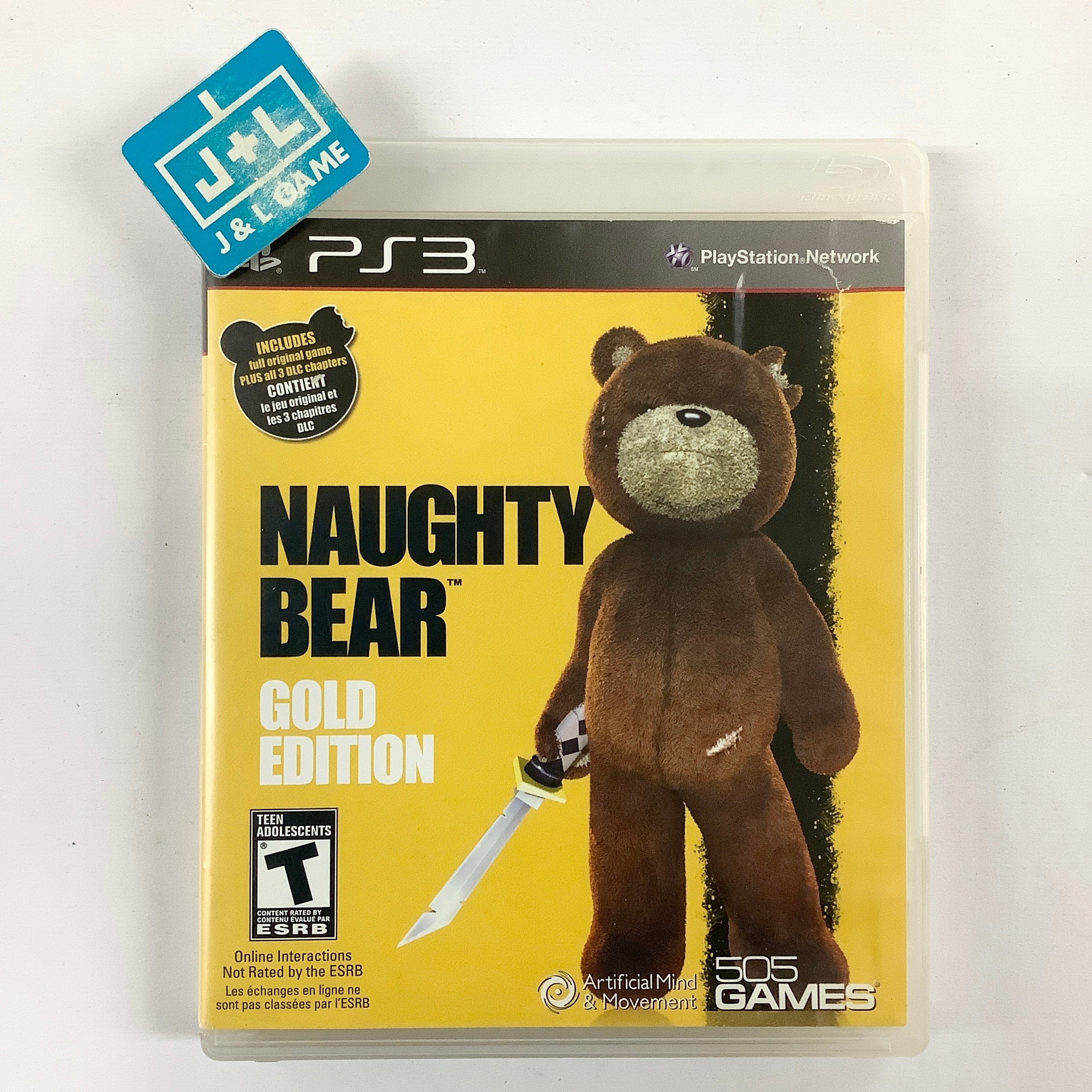 Naughty Bear (Gold Edition) - (PS3) PlayStation 3 [Pre-Owned] Video Games 505 Games   