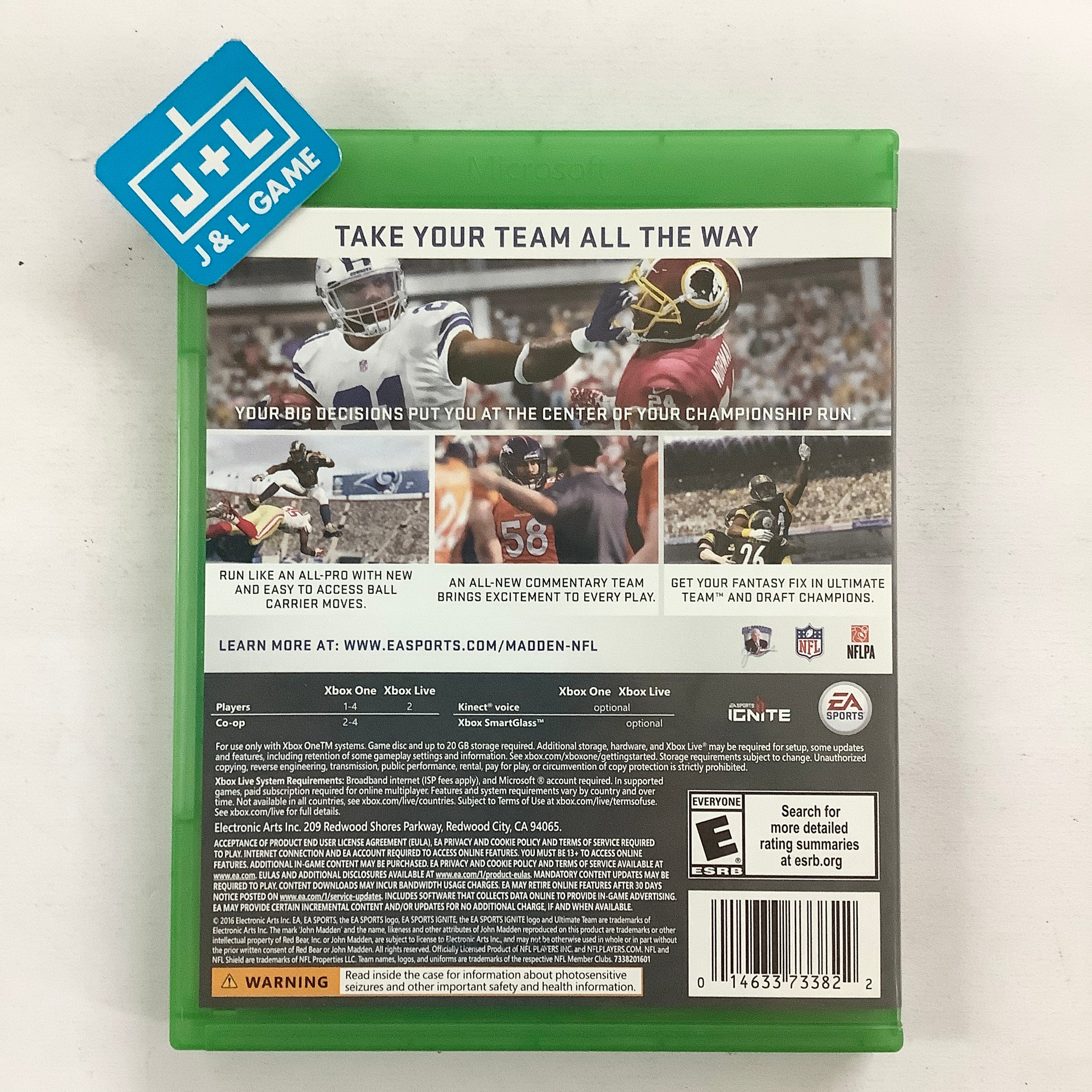 Madden NFL 17 - (XB1) Xbox One [Pre-Owned] Video Games EA Sports   