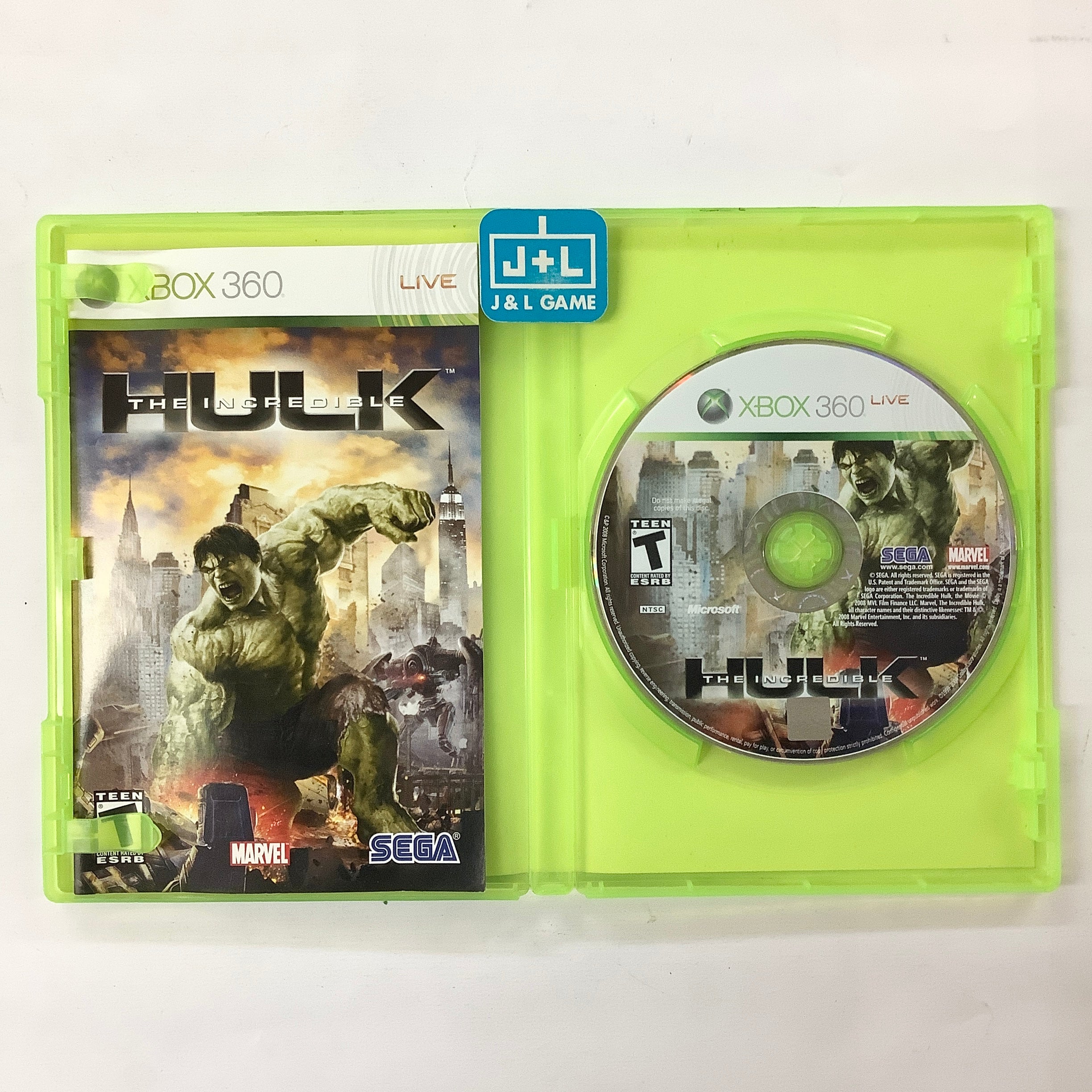 The Incredible Hulk - Xbox 360 [Pre-Owned] Video Games Sega   