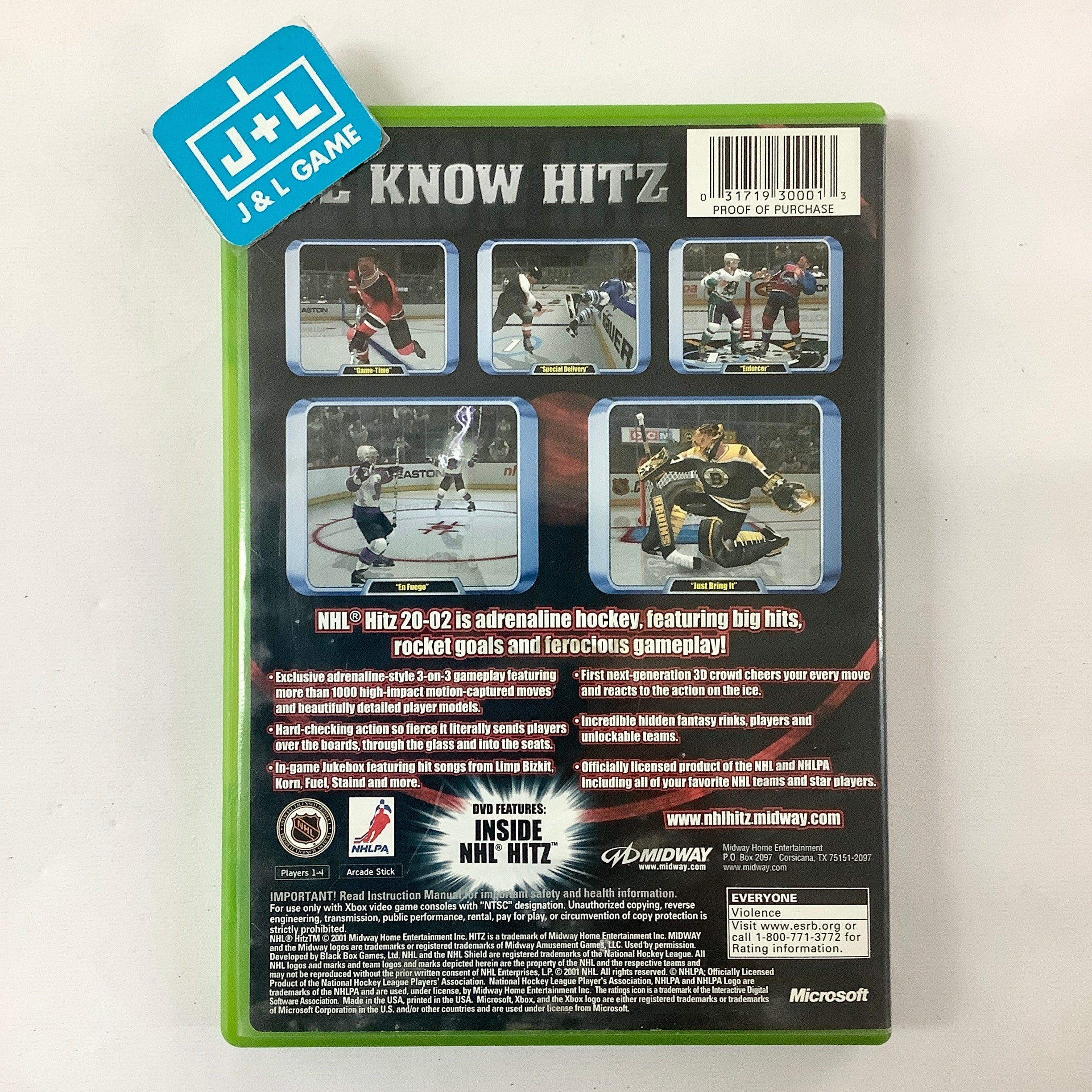 NHL Hitz 20-02 - (XB) Xbox [Pre-Owned] Video Games Midway   