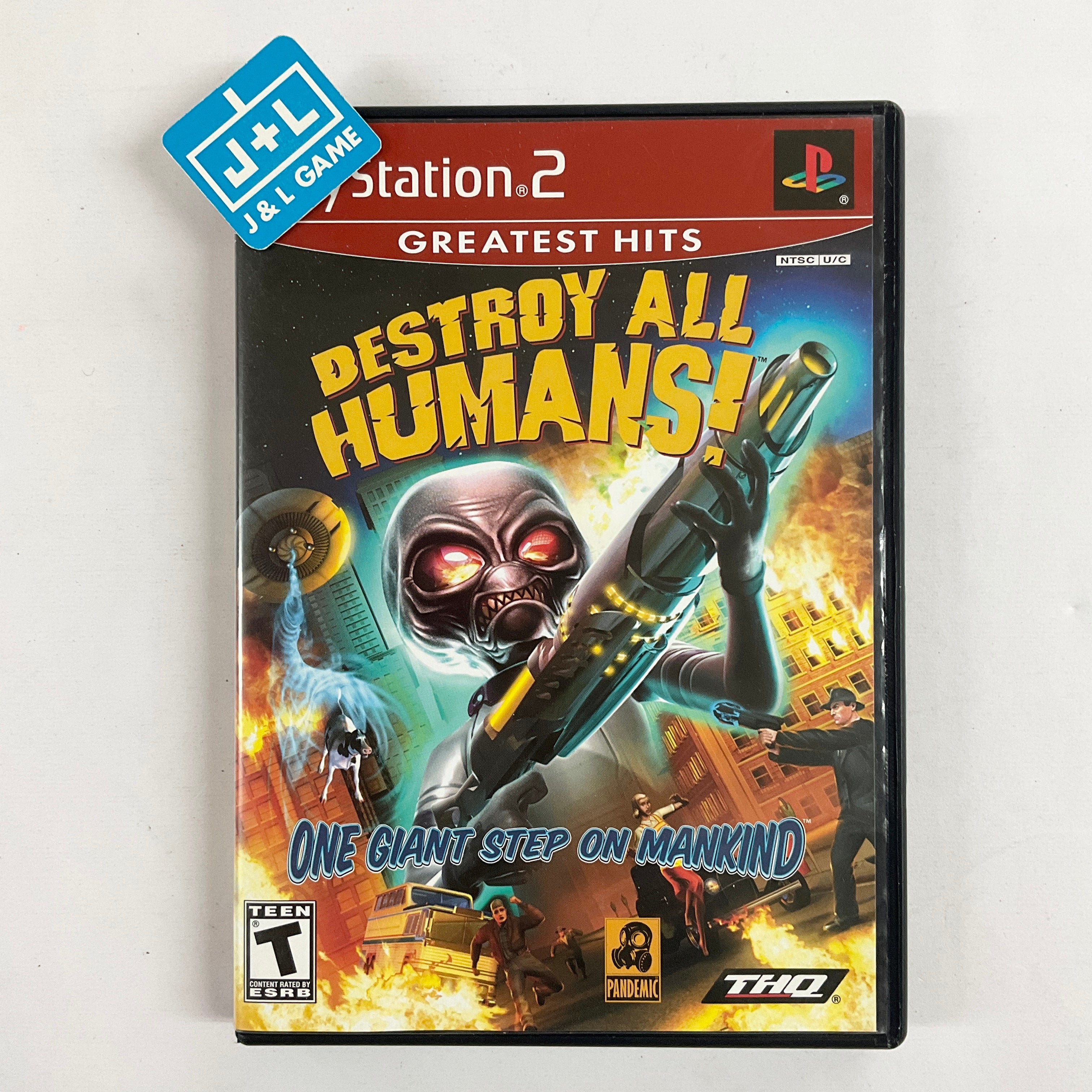 Destroy All Humans! (Greatest Hits) - (PS2) PlayStation 2 [Pre-Owned] Video Games THQ   