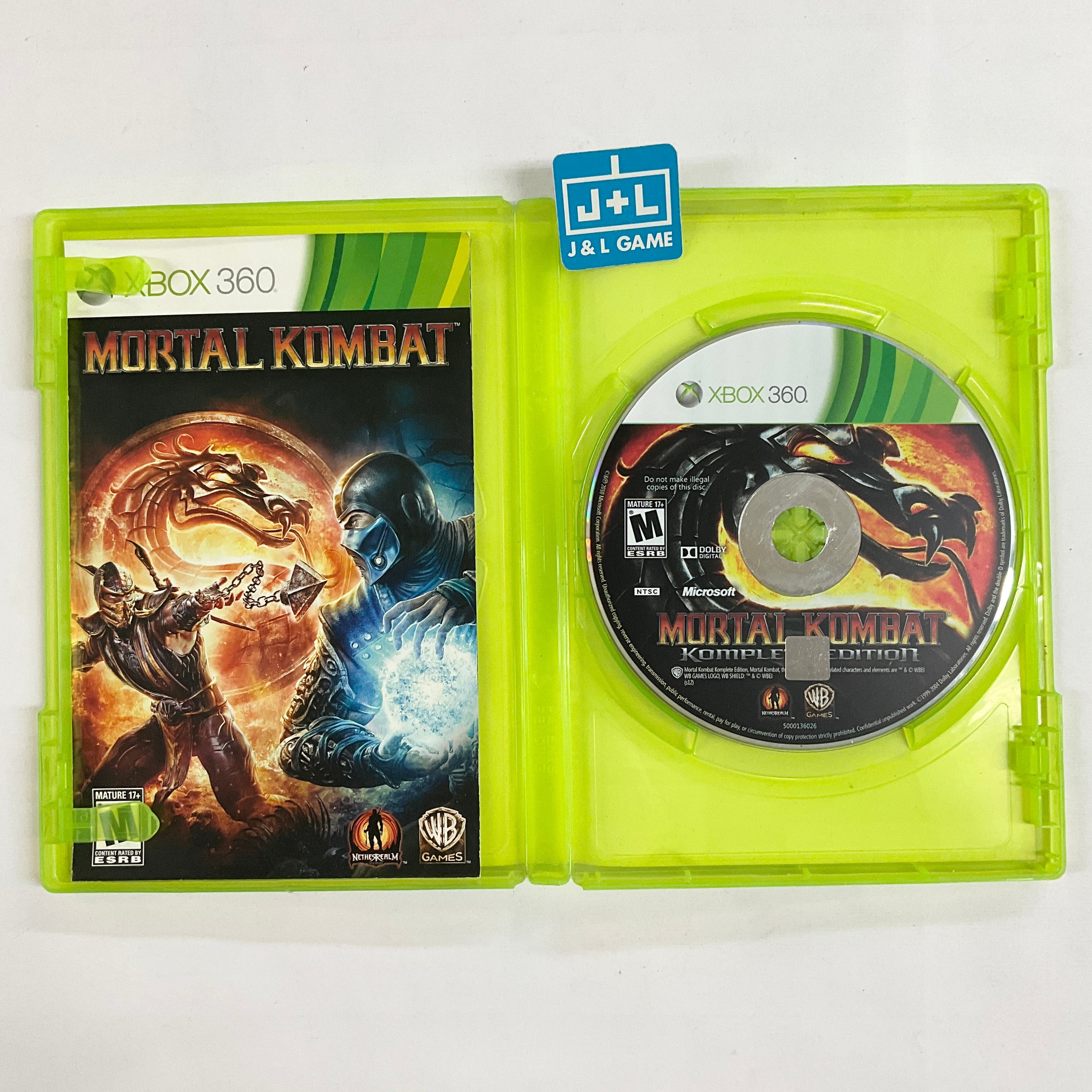 Mortal Kombat: Komplete Edition - Xbox 360 [Pre-Owned] Video Games WB Games   