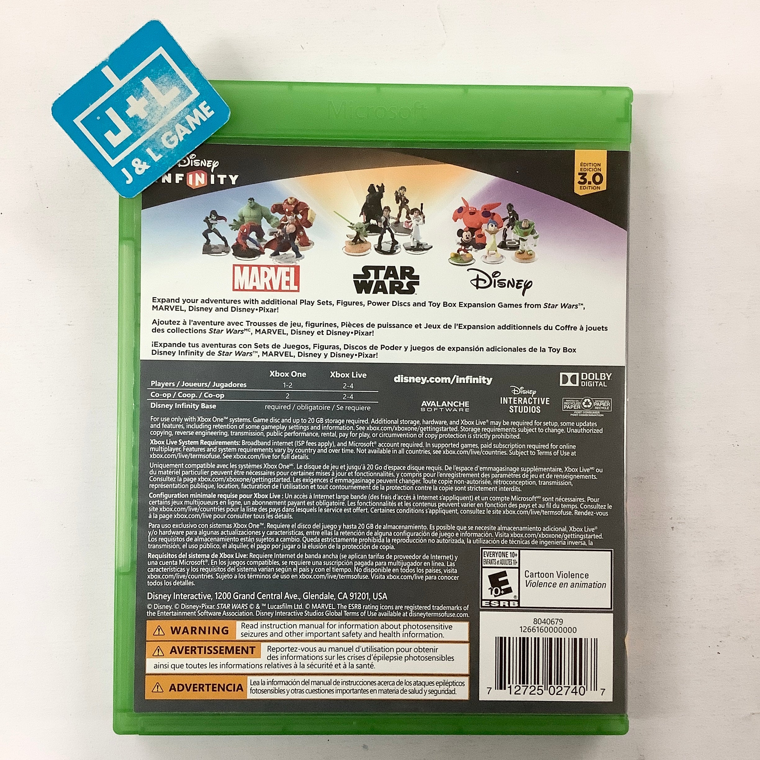 Disney Infinity 3.0 (Game Only) - (XB1) Xbox One [Pre-Owned] Video Games Disney Interactive Studios   