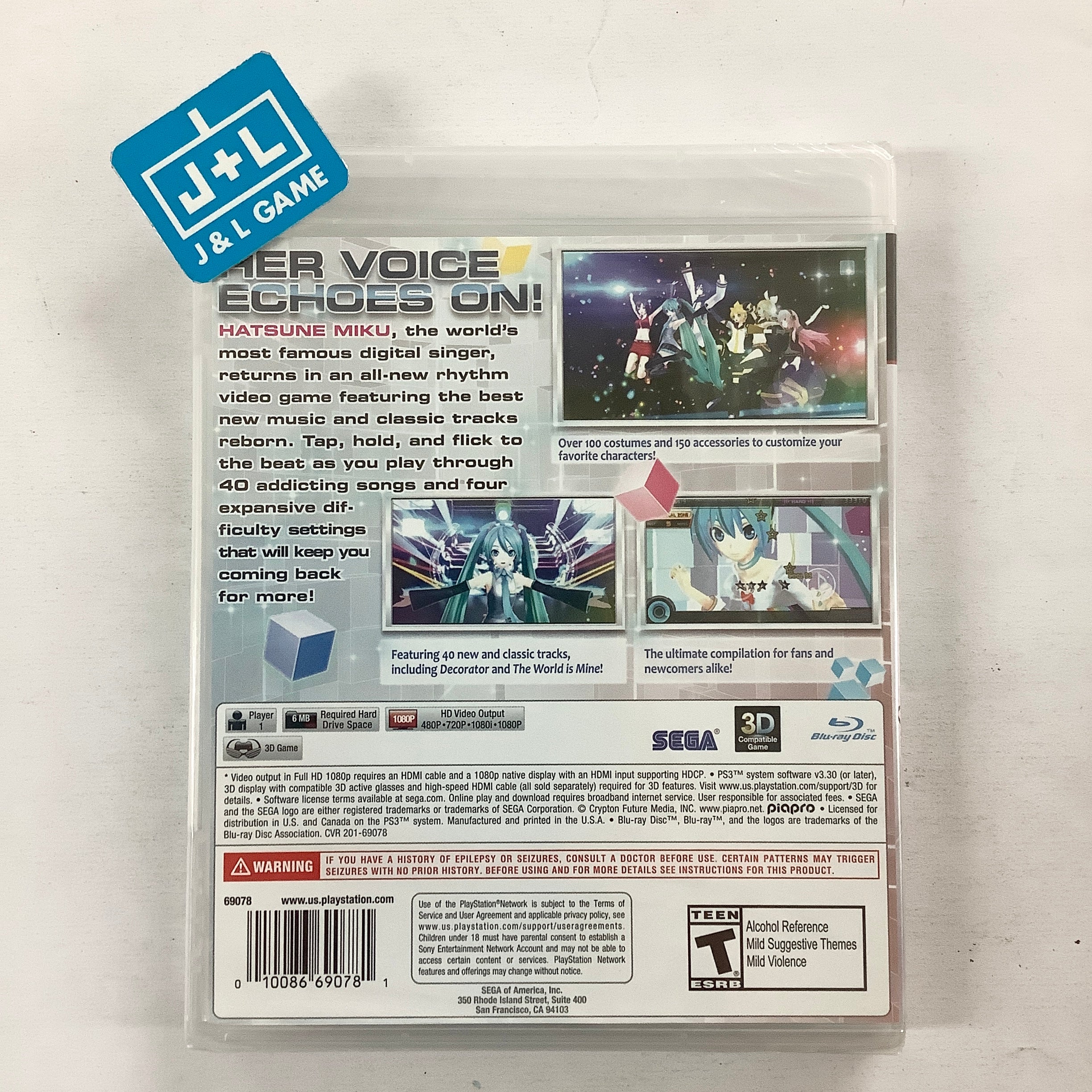 Hatsune Miku: Project Diva F 2nd - (PS3) PlayStation 3 Video Games Sega   