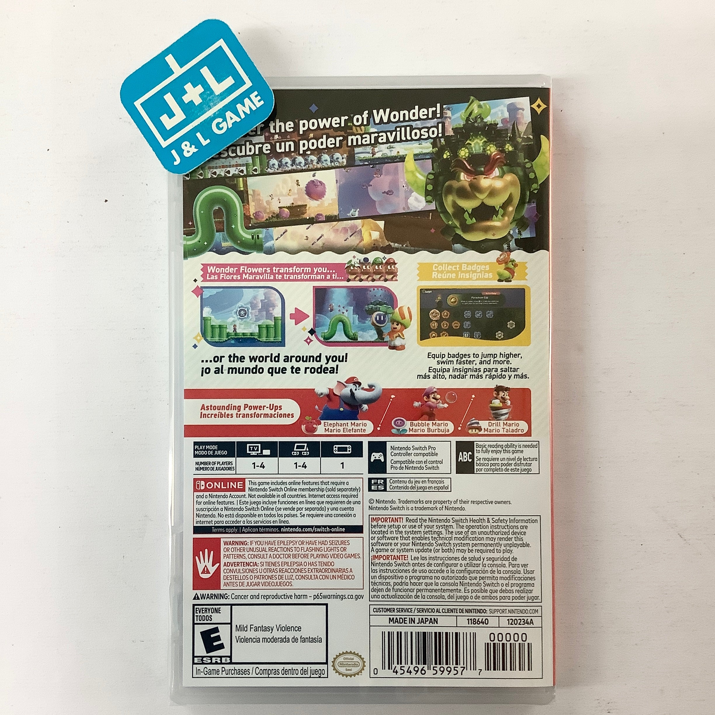 Super Mario Bros. Wonder - (NSW) Nintendo Switch Video Games Nintendo   