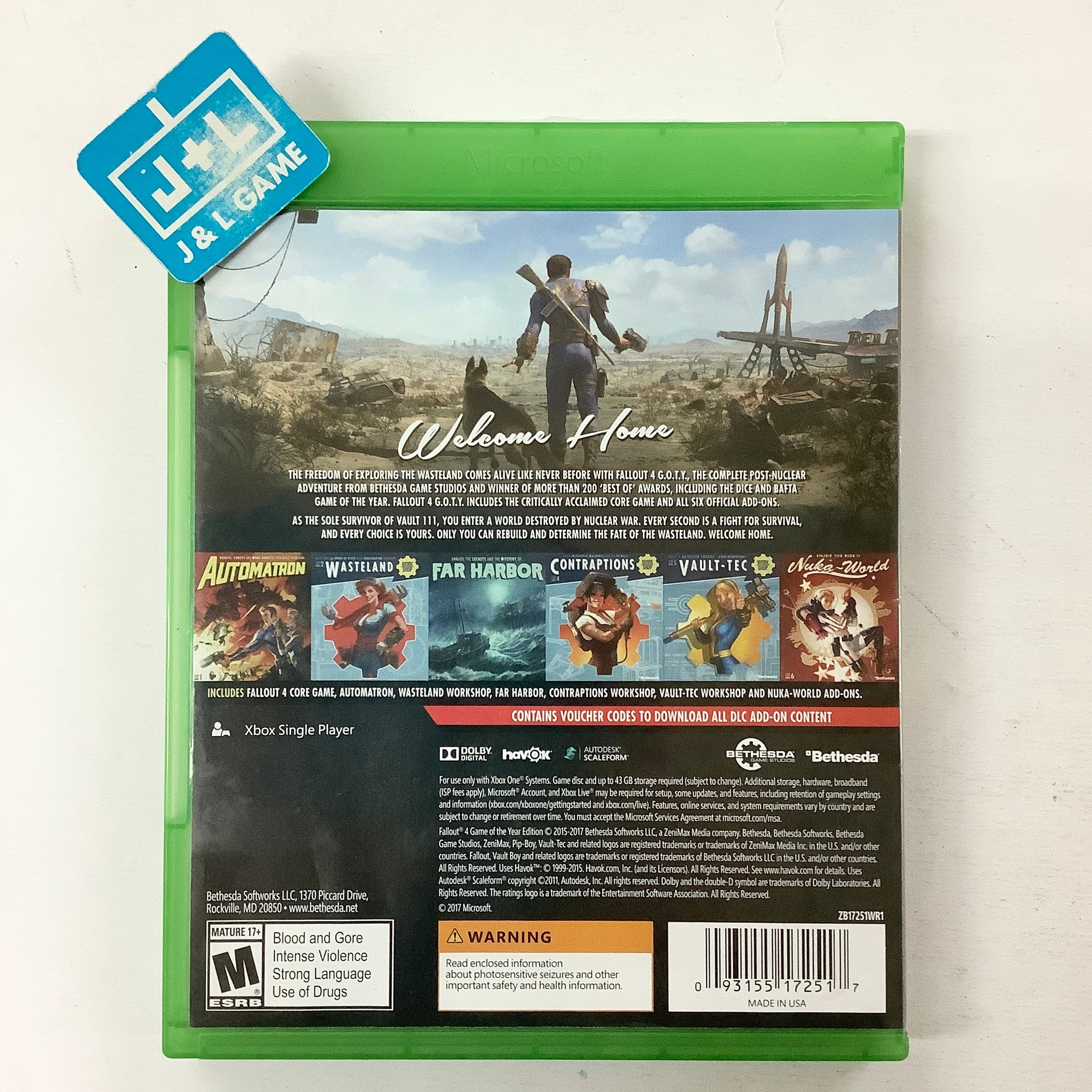 Fallout 4: Game of the Year Edition - (XB1) Xbox One [Pre-Owned] Video Games Bethesda Softworks   