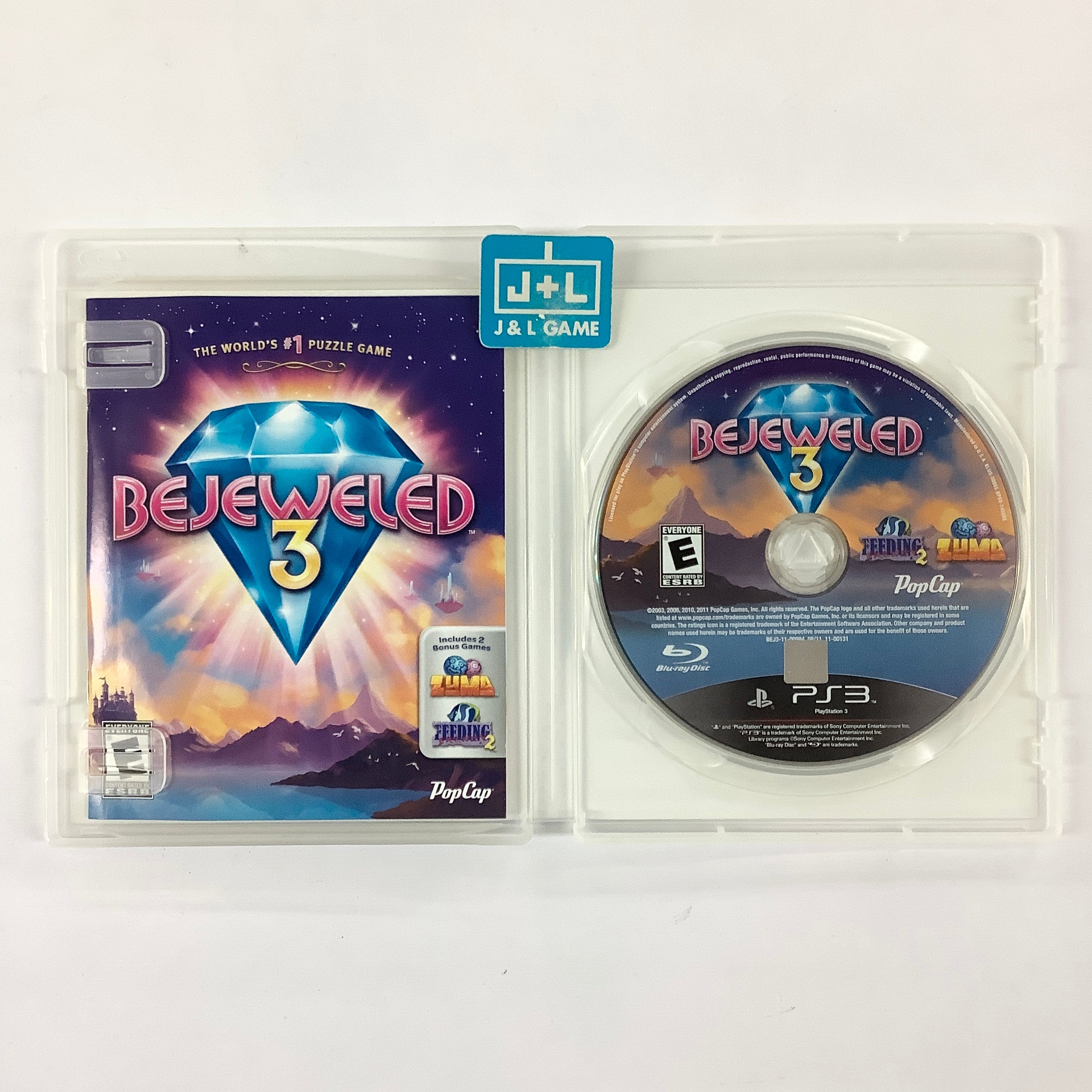 Bejeweled 3 - (PS3) PlayStation 3 [Pre-Owned] Video Games PopCap   