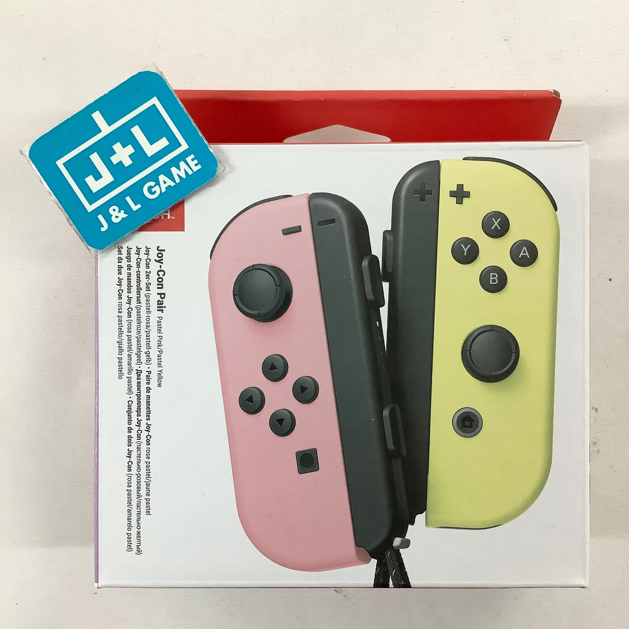 Nintendo Switch Joy-Con (L)/(R) (Pastel Pink/Pastel Yellow) - (NSW) Nintendo Switch (European Import) Accessories Nintendo   