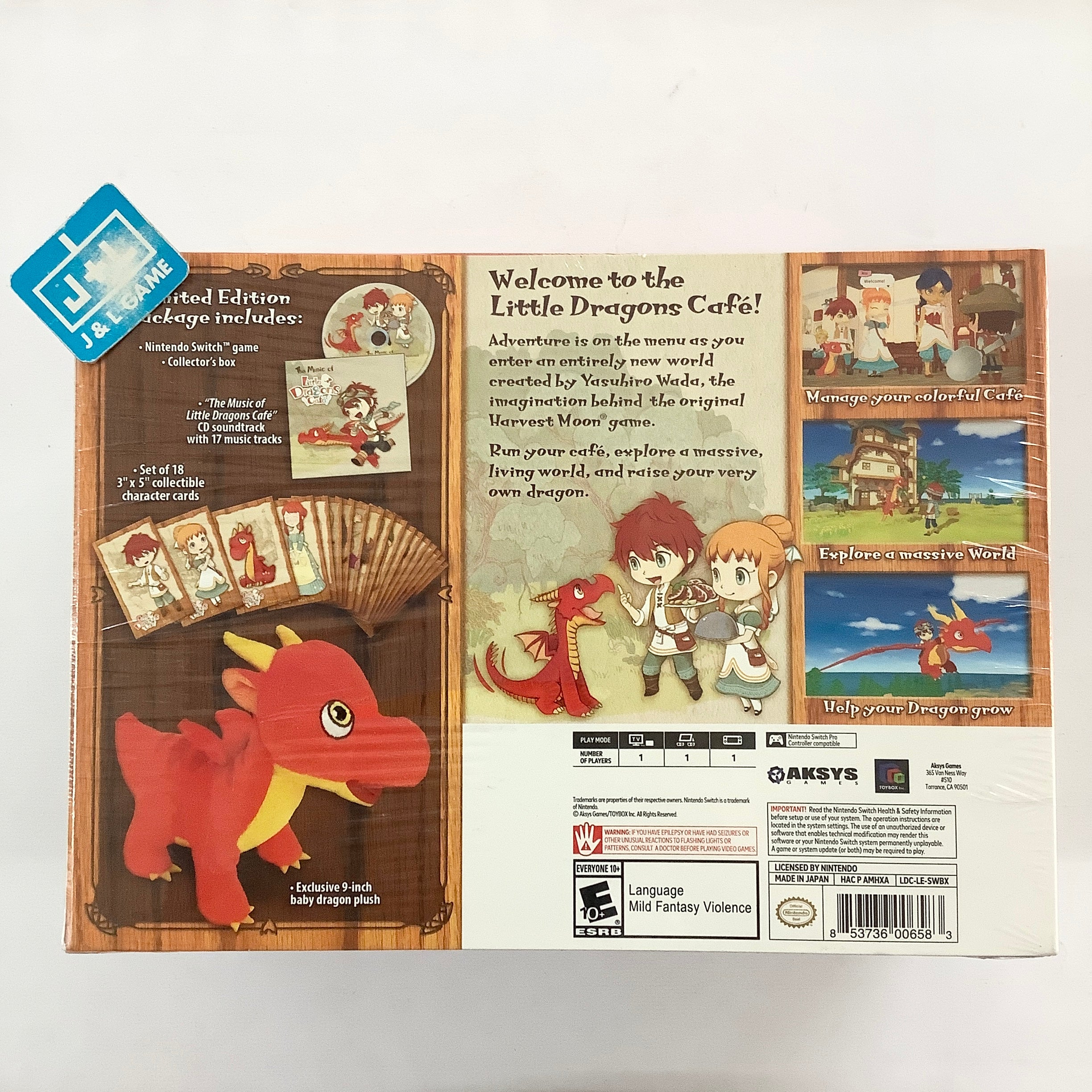 Little Dragons Cafe Limited Edition - (NSW) Nintendo Switch Video Games Aksys   