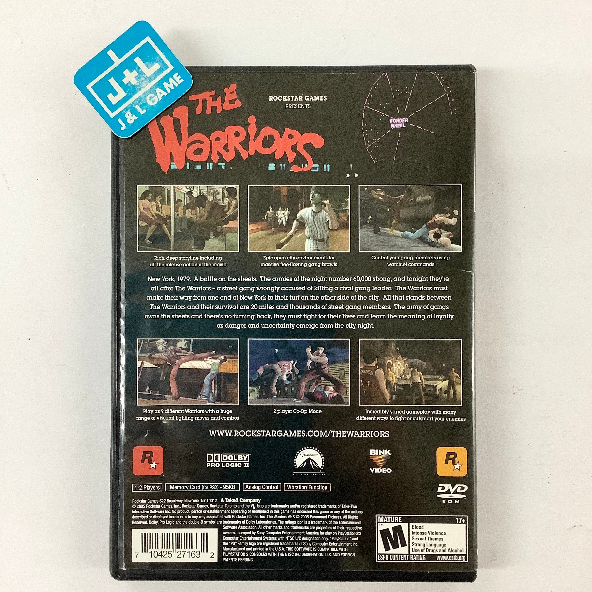 The Warriors - (PS2) PlayStation 2 [Pre-Owned] Video Games Rockstar Games   