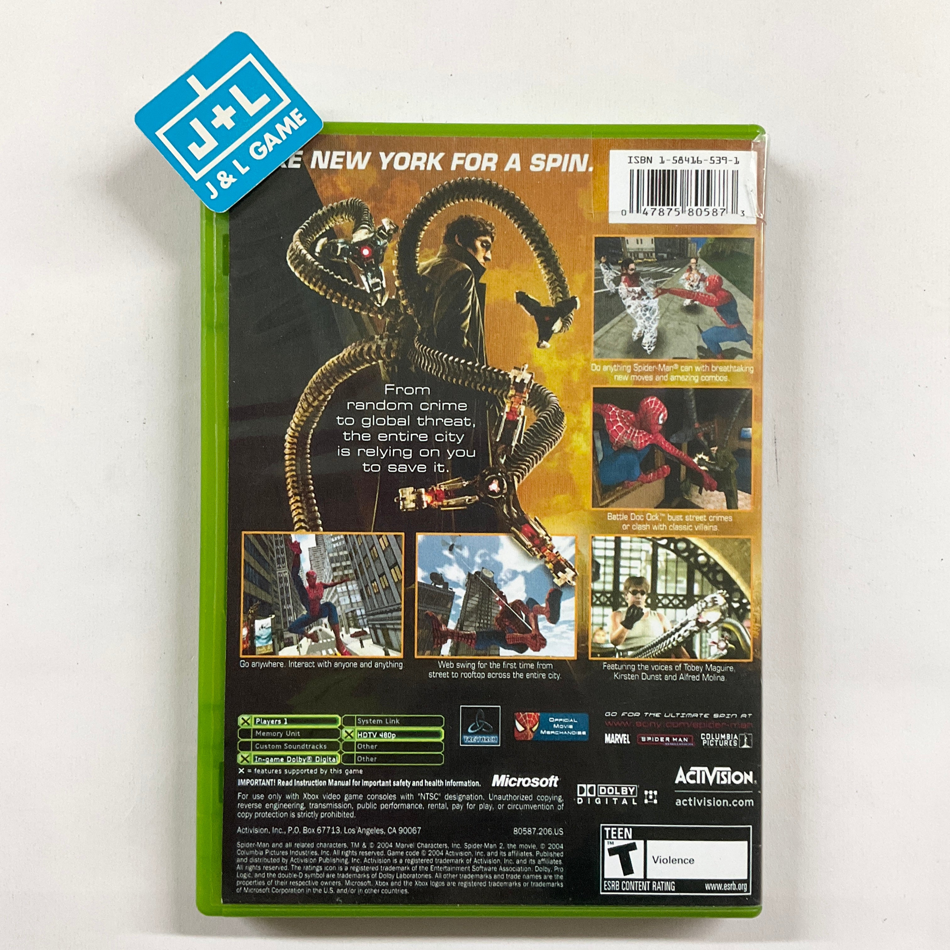 Spider-Man 2 - (XB) Xbox [Pre-Owned] Video Games Activision   