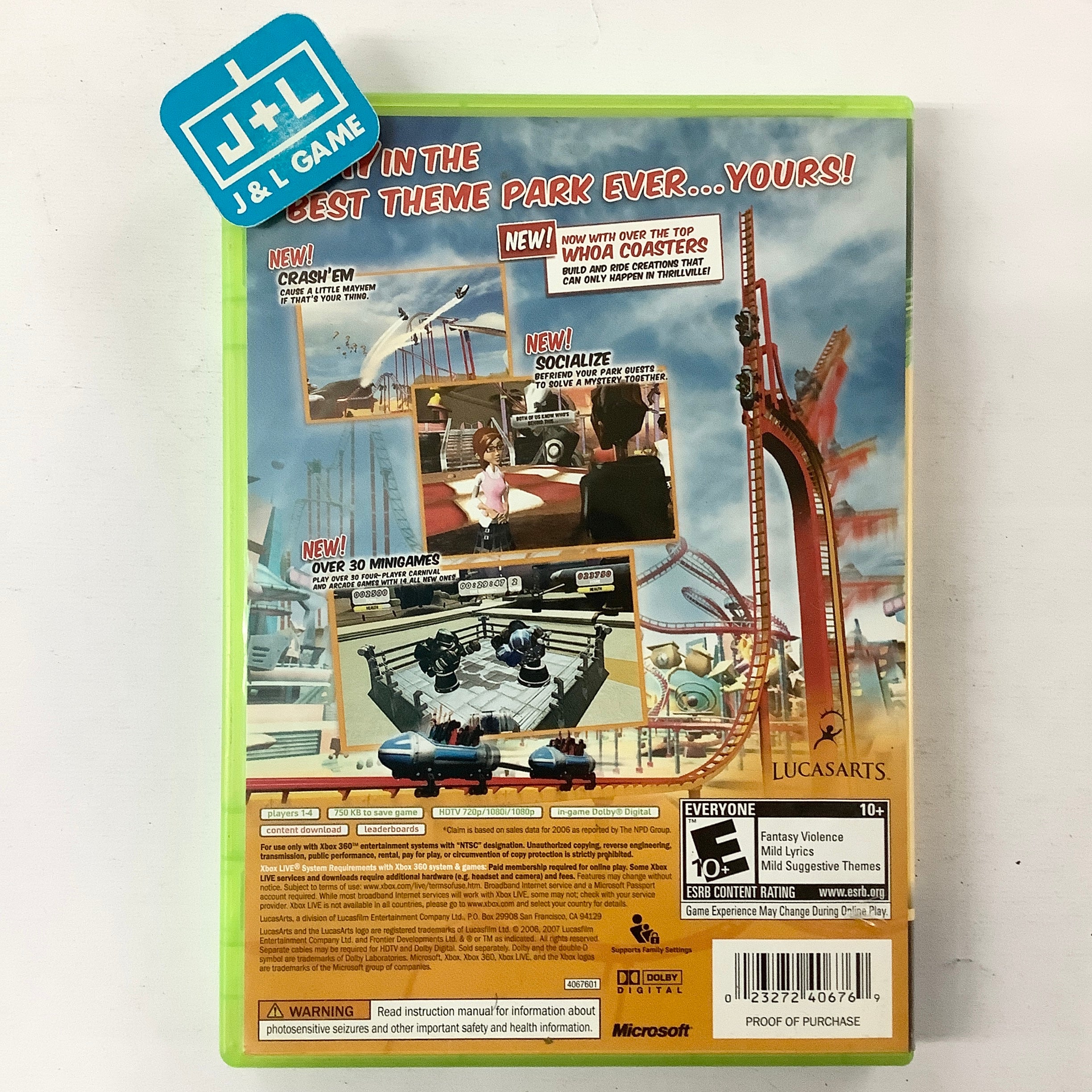 Thrillville: Off the Rails - Xbox 360 [Pre-Owned] Video Games LucasArts   