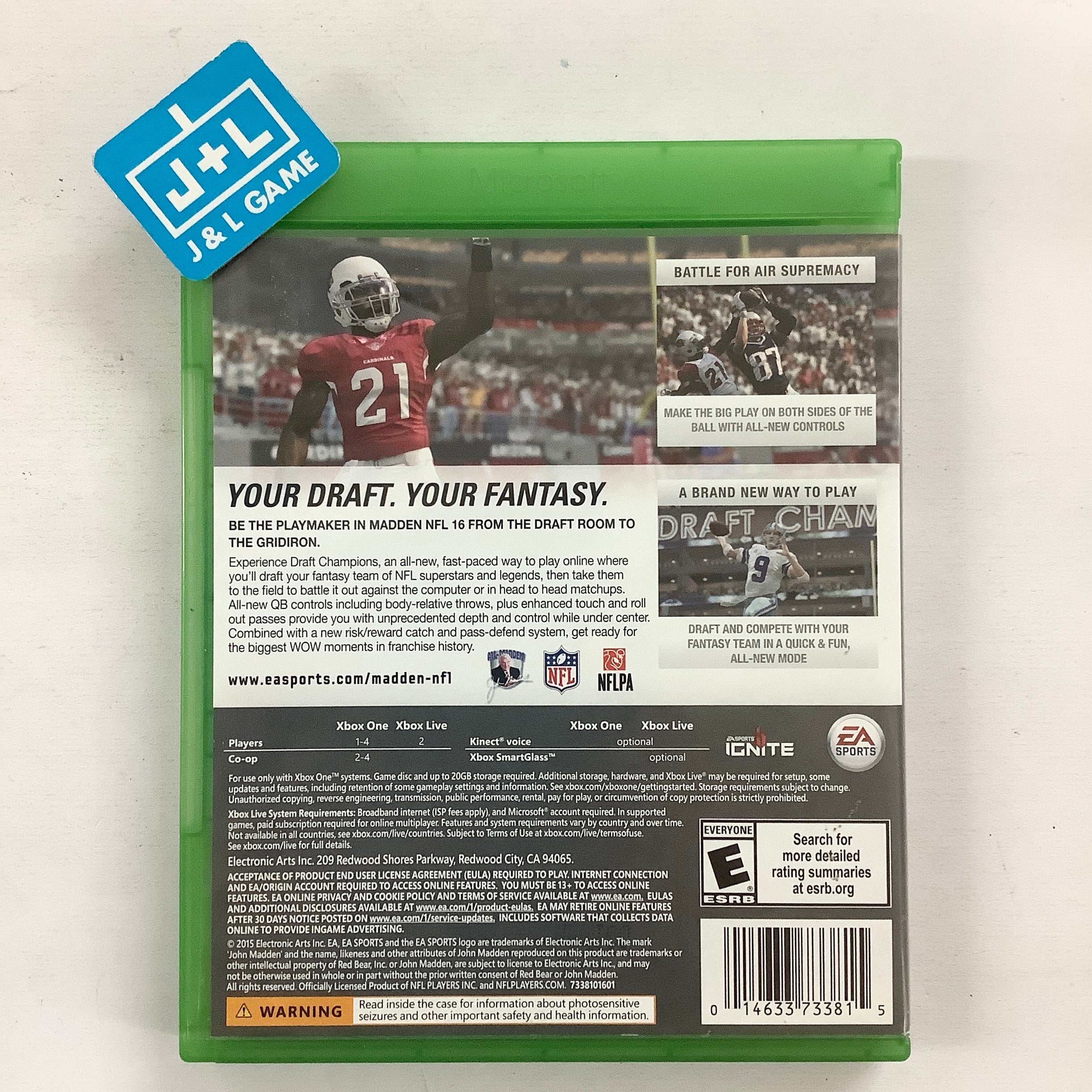 Madden NFL 16 - (XB1) Xbox One [Pre-Owned] Video Games EA Sports   