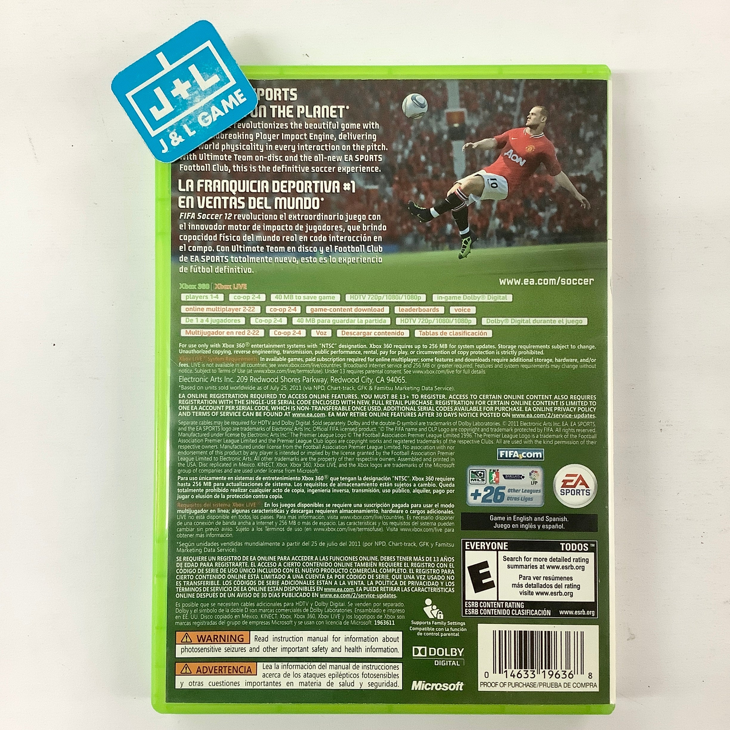 FIFA Soccer 12 - Xbox 360 [Pre-Owned] Video Games Electronic Arts   