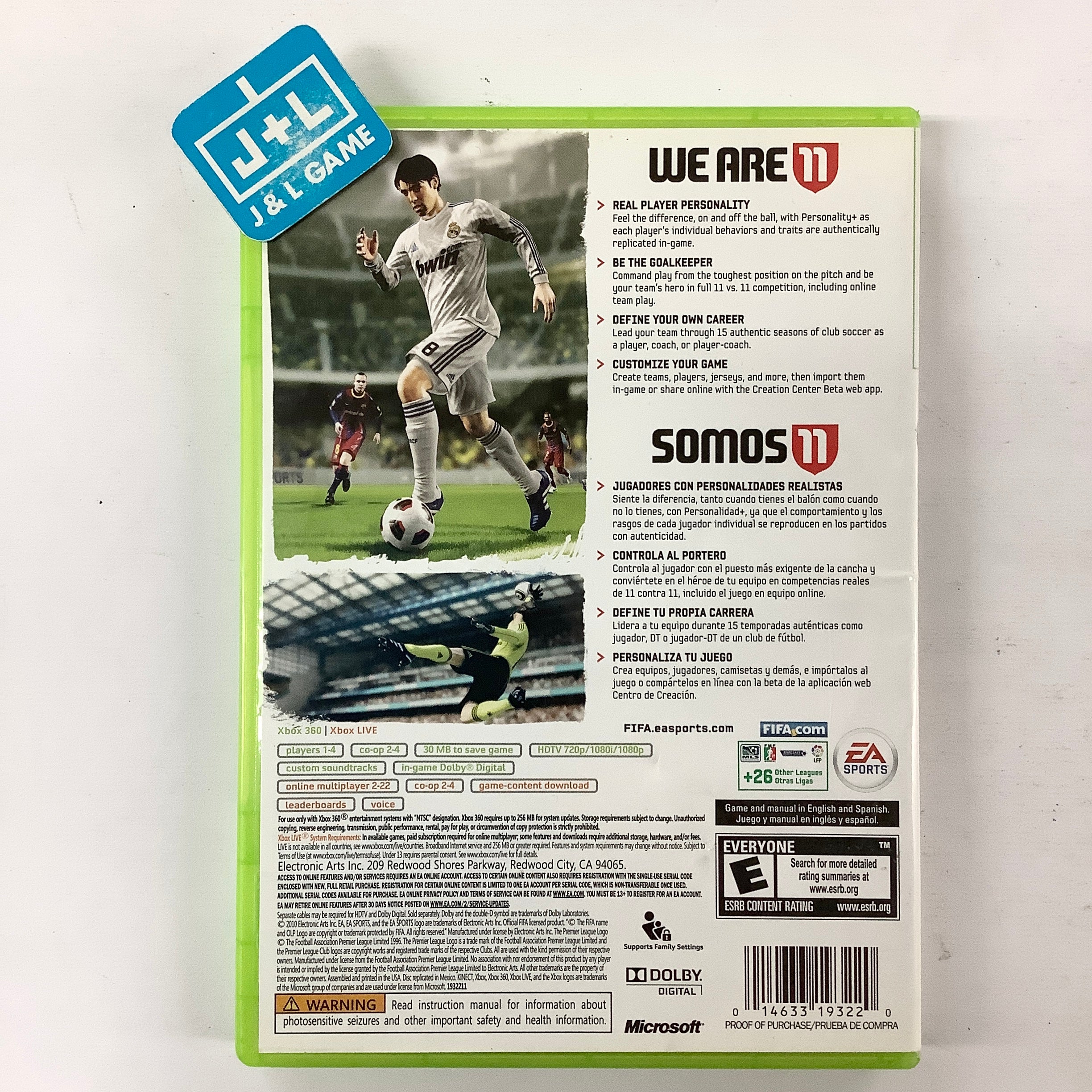 FIFA Soccer 11 - Xbox 360 [Pre-Owned] Video Games Electronic Arts   