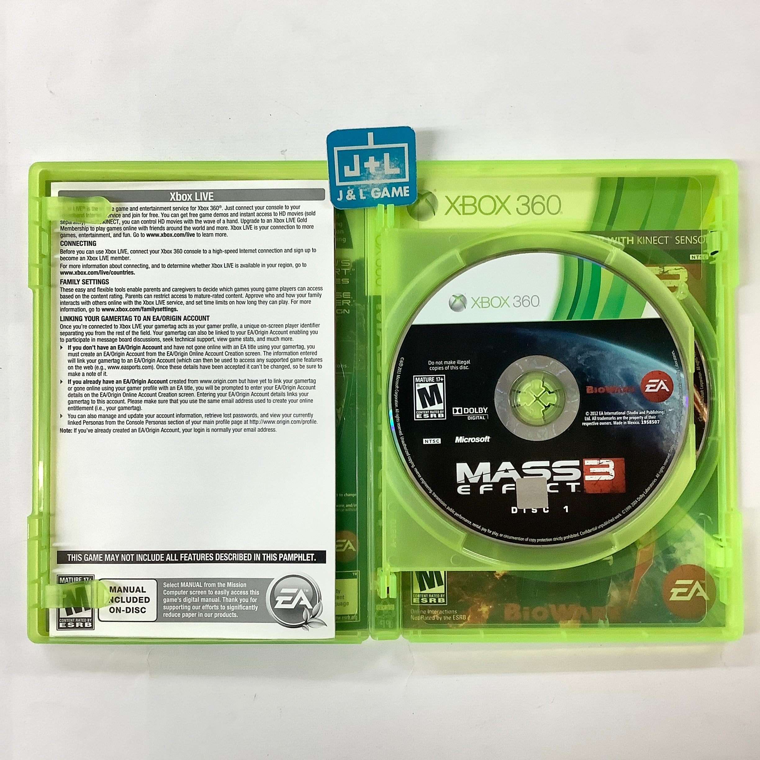 Mass Effect 3 - Xbox 360 [Pre-Owned] Video Games Electronic Arts   