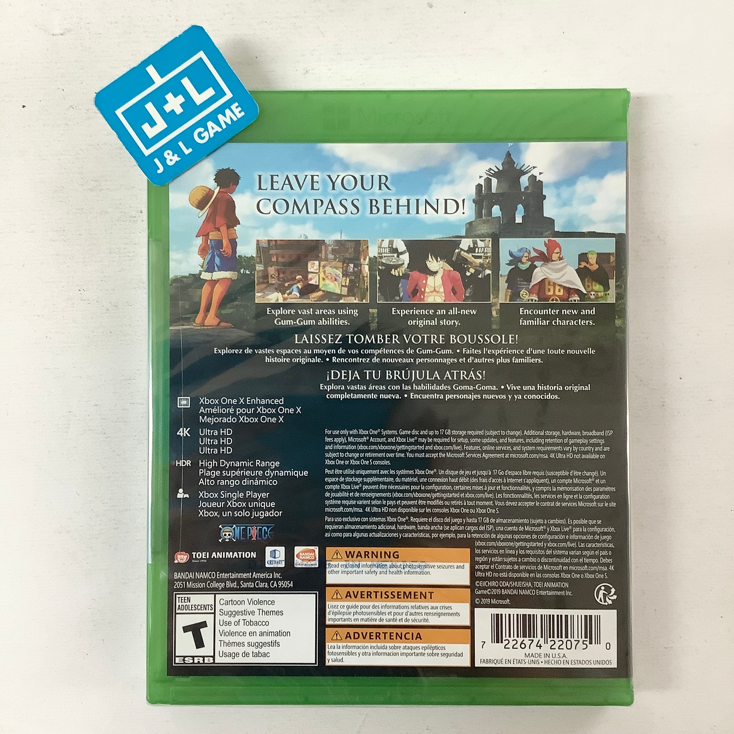 One Piece: World Seeker - (XB1) Xbox One Video Games Bandai Namco Games   