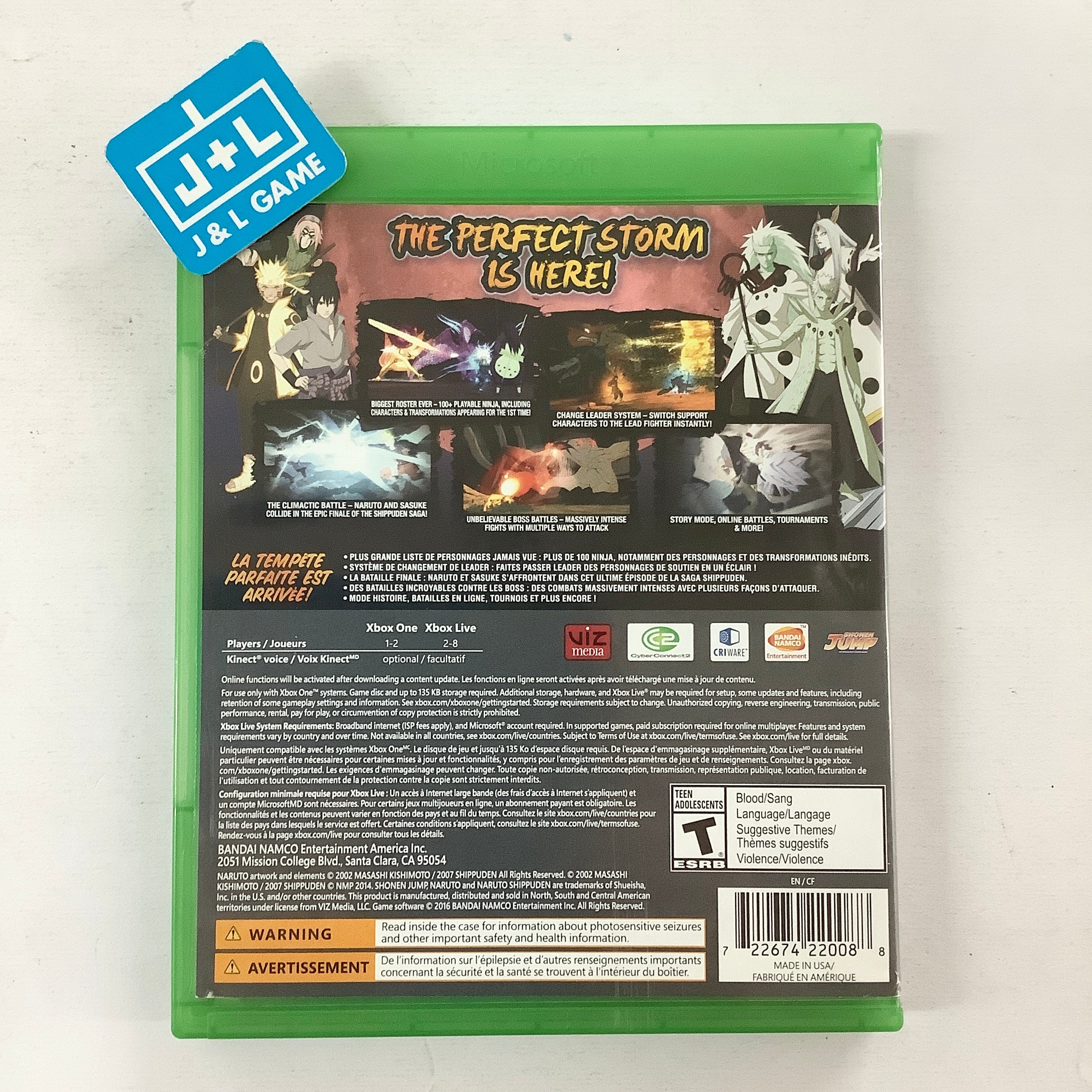 Naruto Shippuden: Ultimate Ninja Storm 4 - (XB1) Xbox One [Pre-Owned] Video Games Bandai Namco Games   