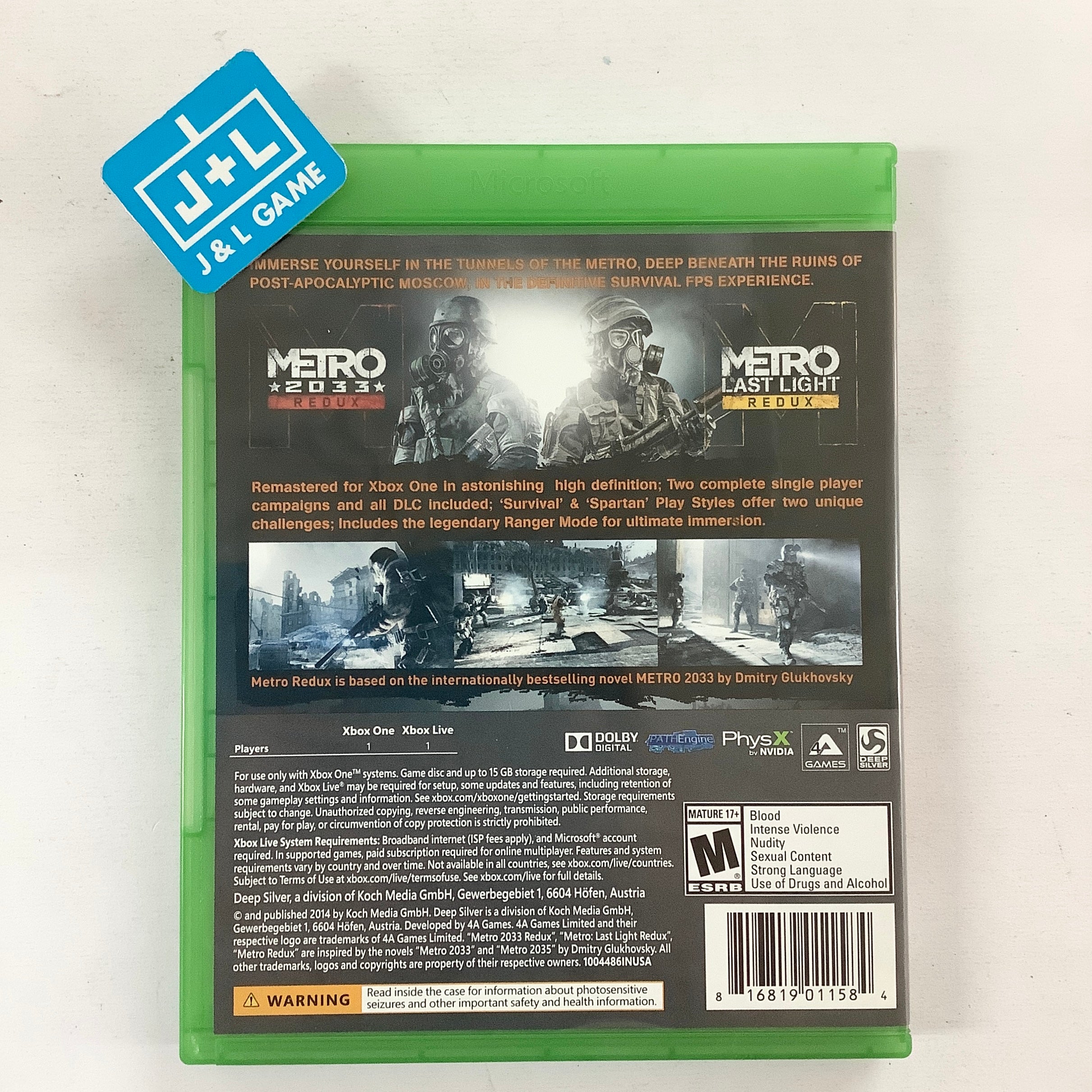 Metro Redux - (XB1) Xbox One [Pre-Owned] Video Games Deep Silver   