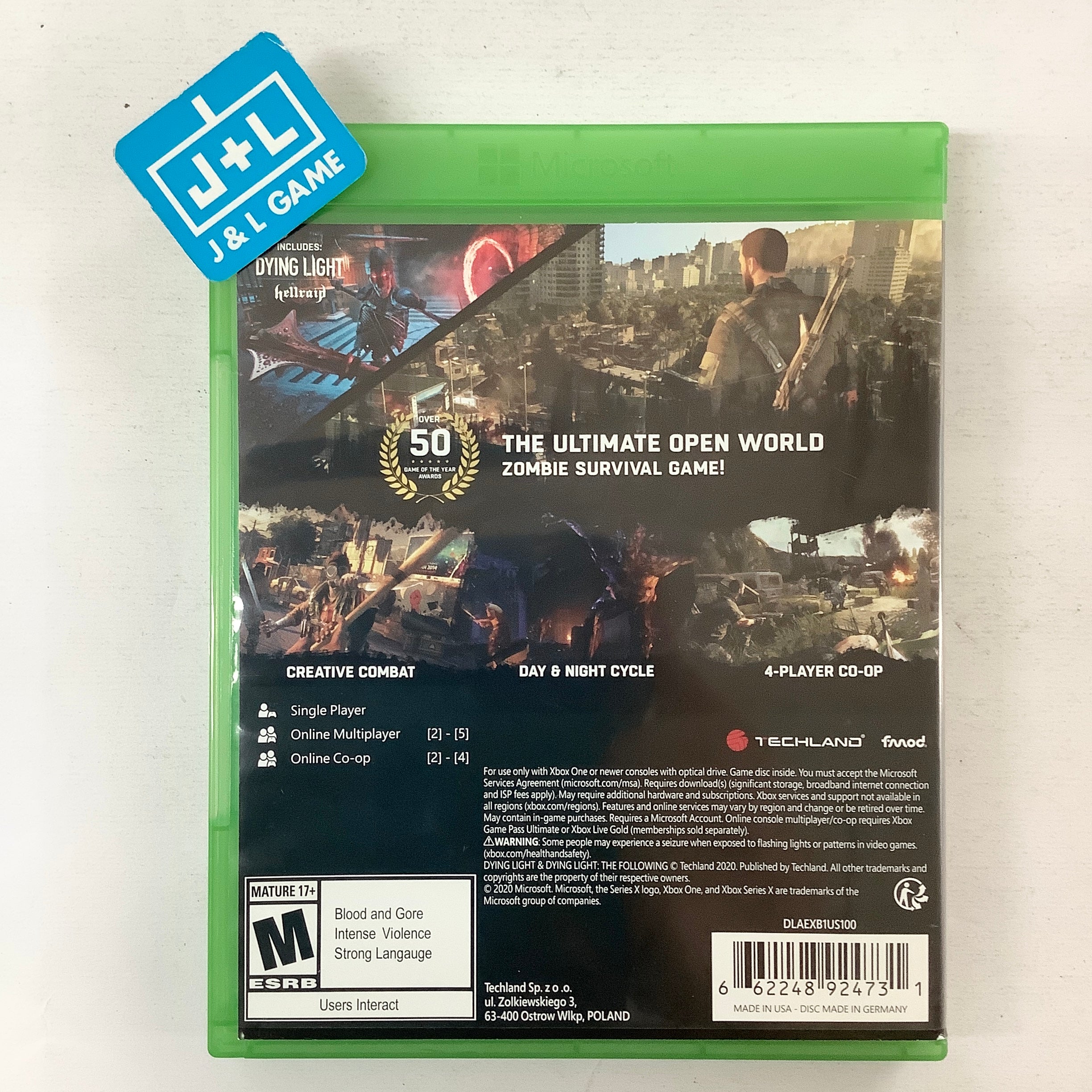 Dying Light: Anniversary Edition - (XB1) Xbox One [Pre-Owned] Video Games Square Enix   