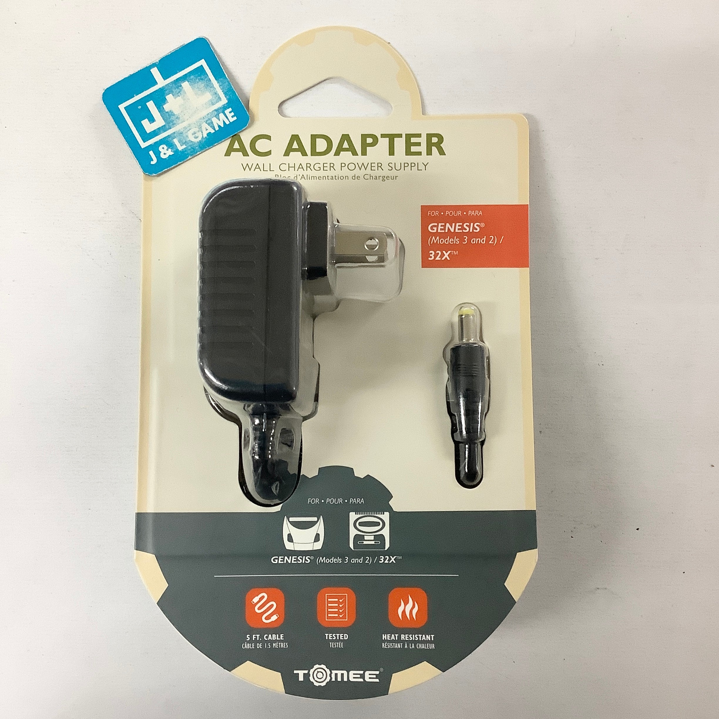 Tomee AC Adapter for Sega Genesis 2 and 3 - (SG) Sega Genesis Accessories Tomee   