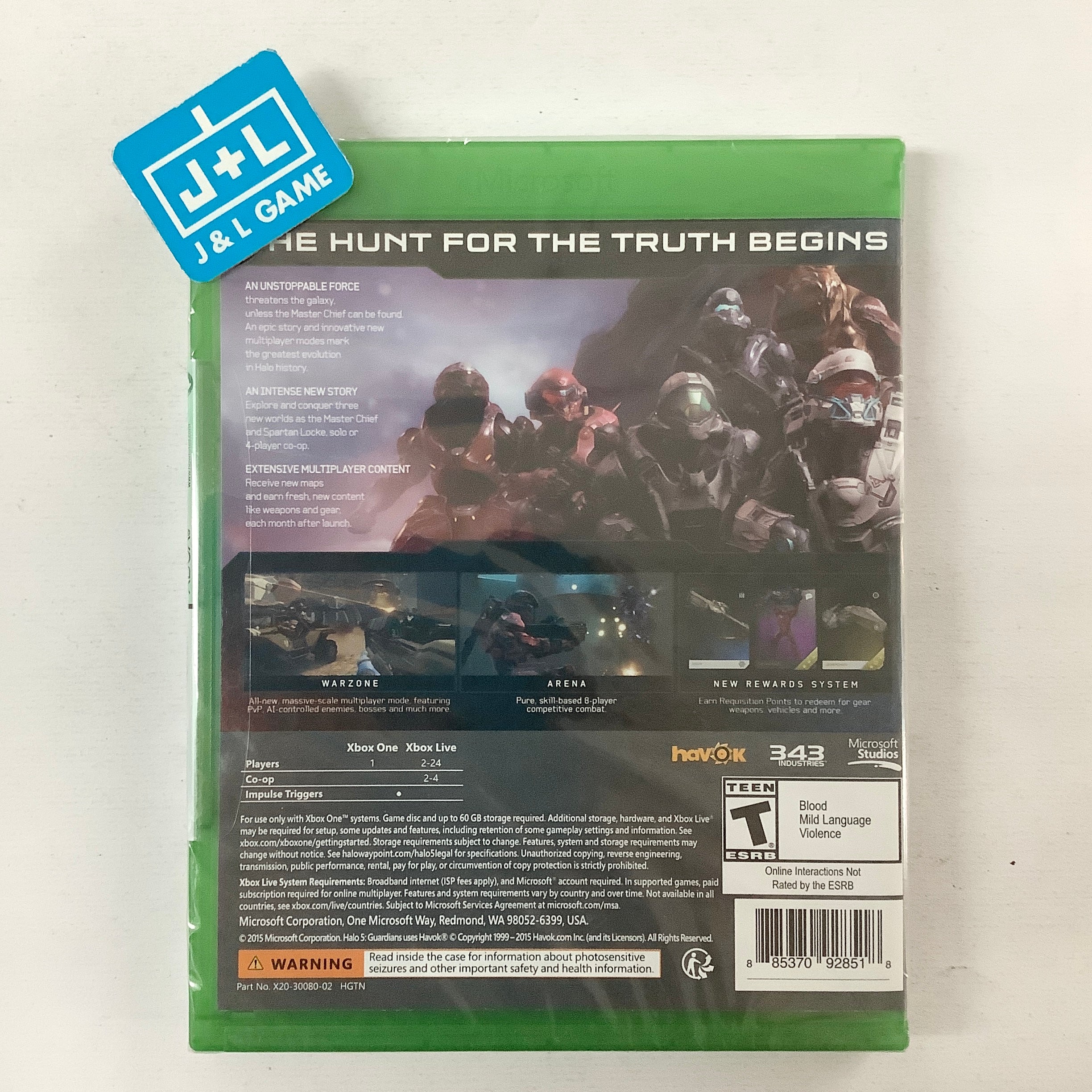 Halo 5: Guardians - (XB1) Xbox One Video Games Microsoft Game Studios   