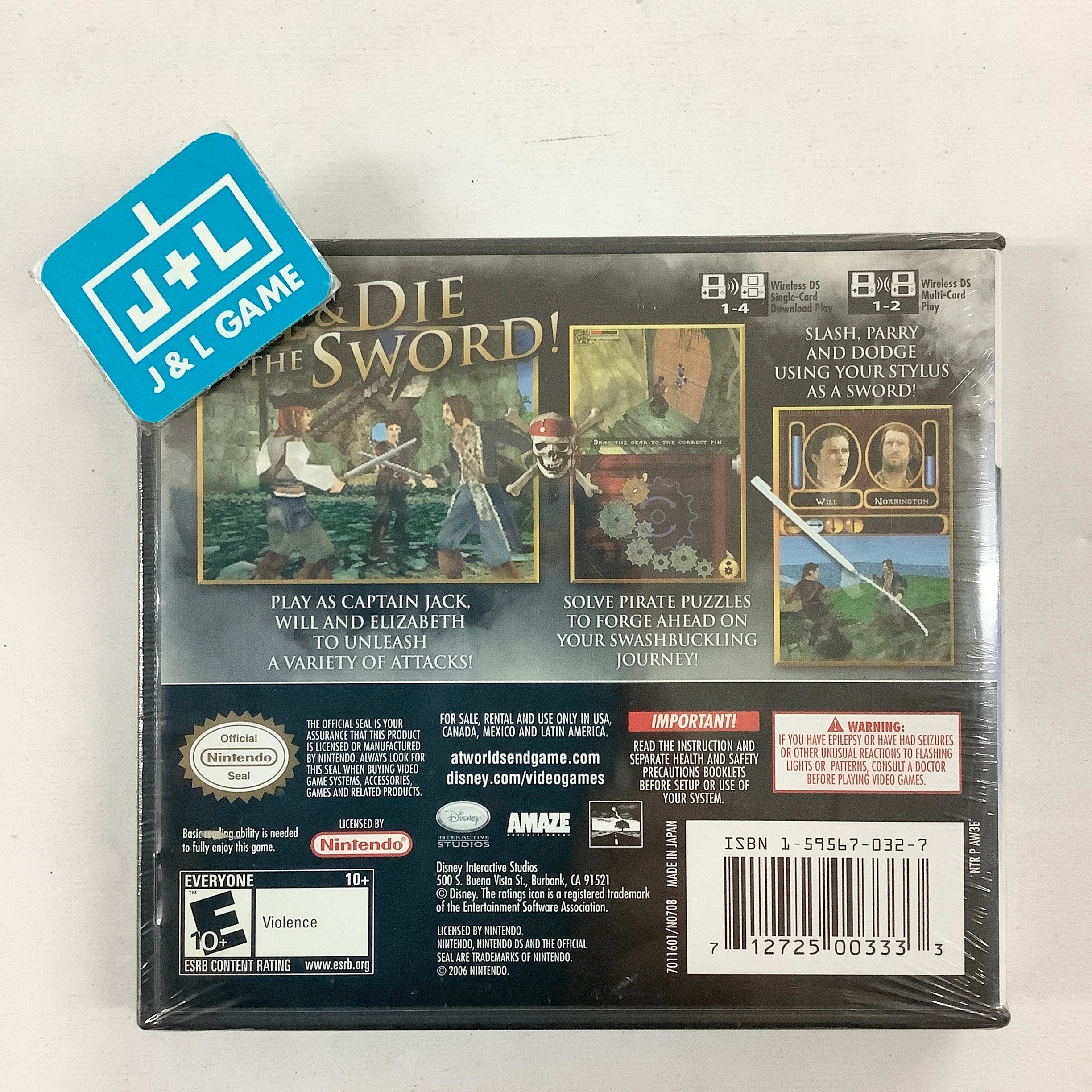 Pirates of the Caribbean: At World's End - (NDS) Nintendo DS Video Games Disney Interactive Studios   