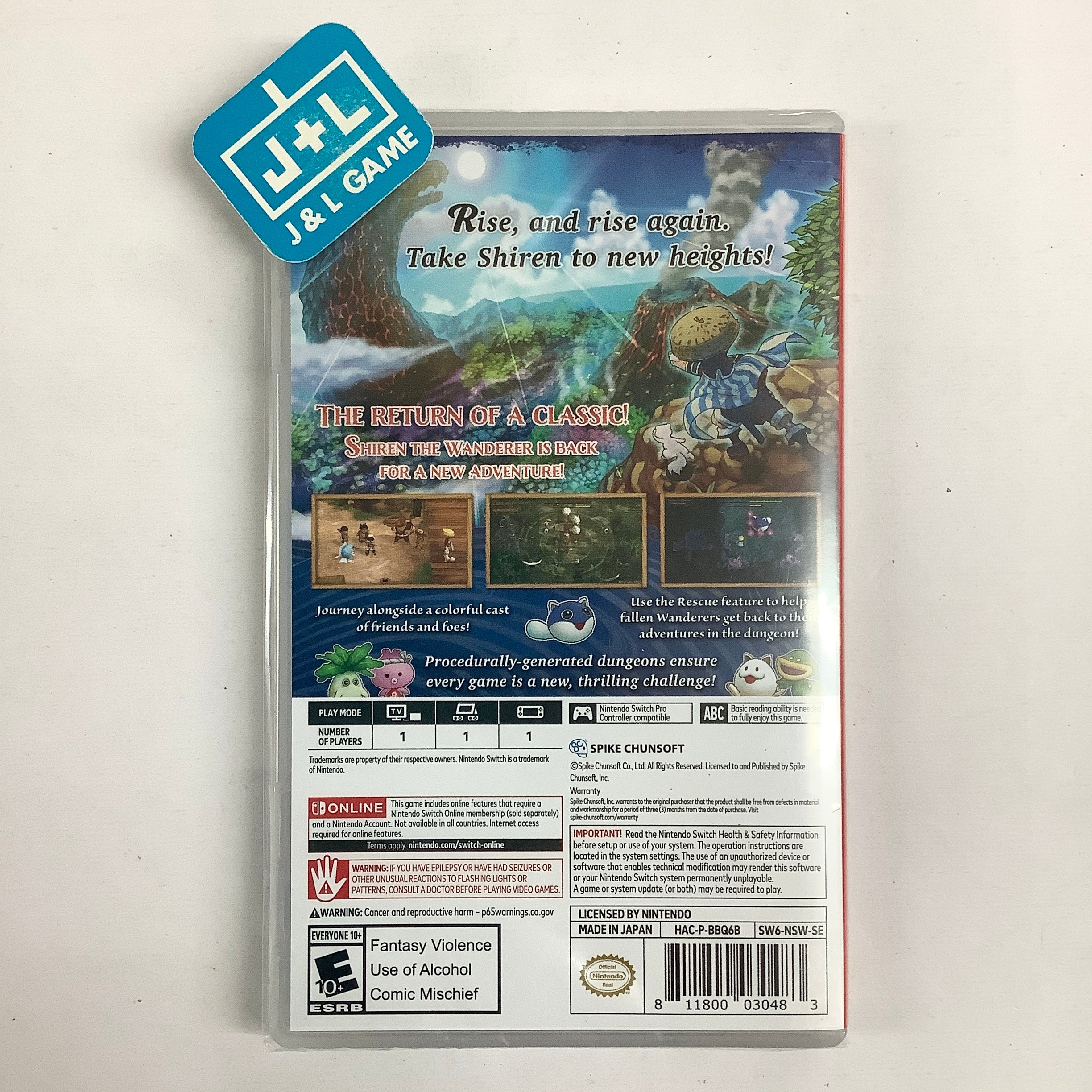 Shiren the Wanderer: The Mystery Dungeon of Serpentcoil Island - (NSW) Nintendo Switch Video Games Spike Chunsoft   