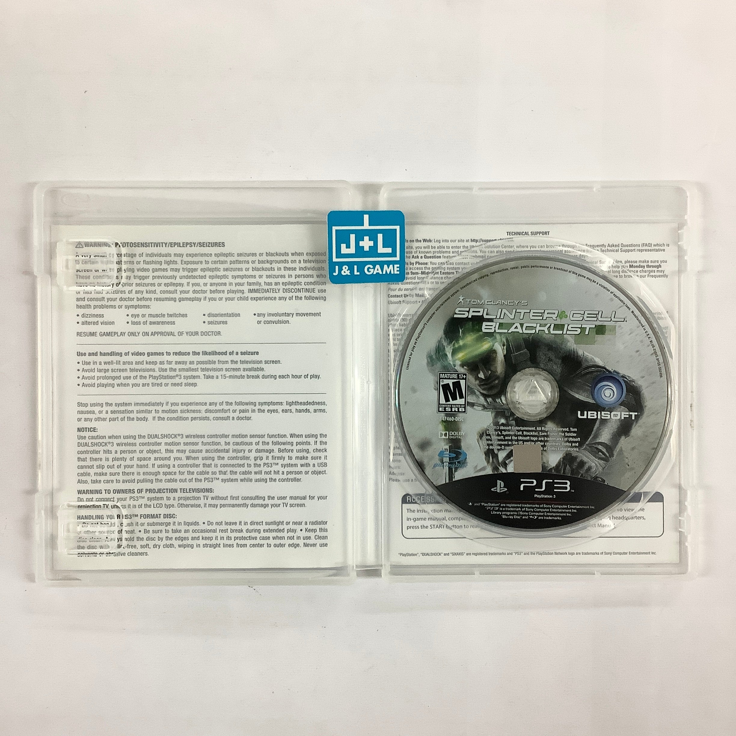 Tom Clancy's Splinter Cell: Blacklist - (PS3) PlayStation 3 [Pre-Owned] Video Games Ubisoft   