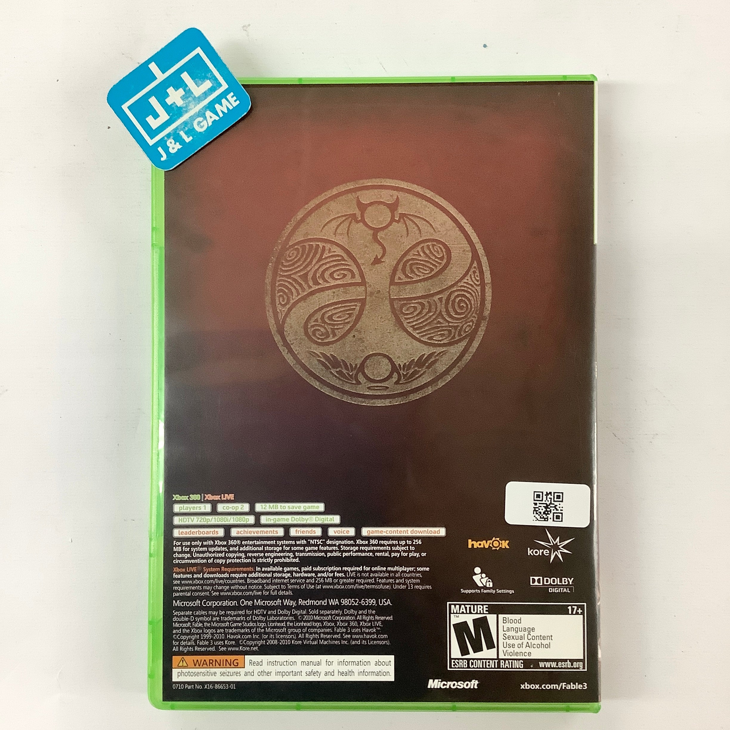 Fable III (Limited Collector's Edition) - Xbox 360 [Pre-Owned] Video Games Microsoft Game Studios   