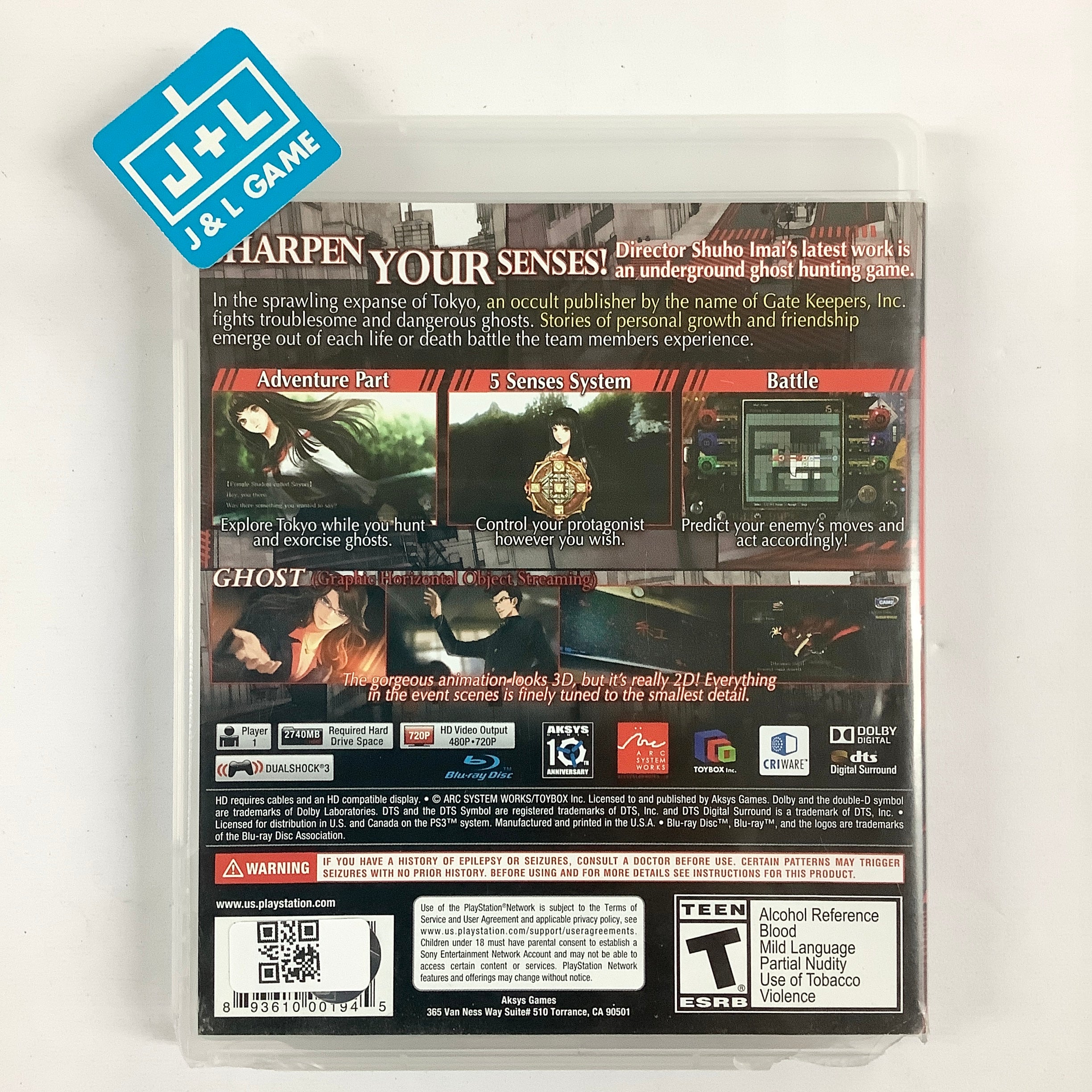 Tokyo Twilight Ghost Hunters - (PS3) PlayStation 3 [Pre-Owned] Video Games Aksys Games   