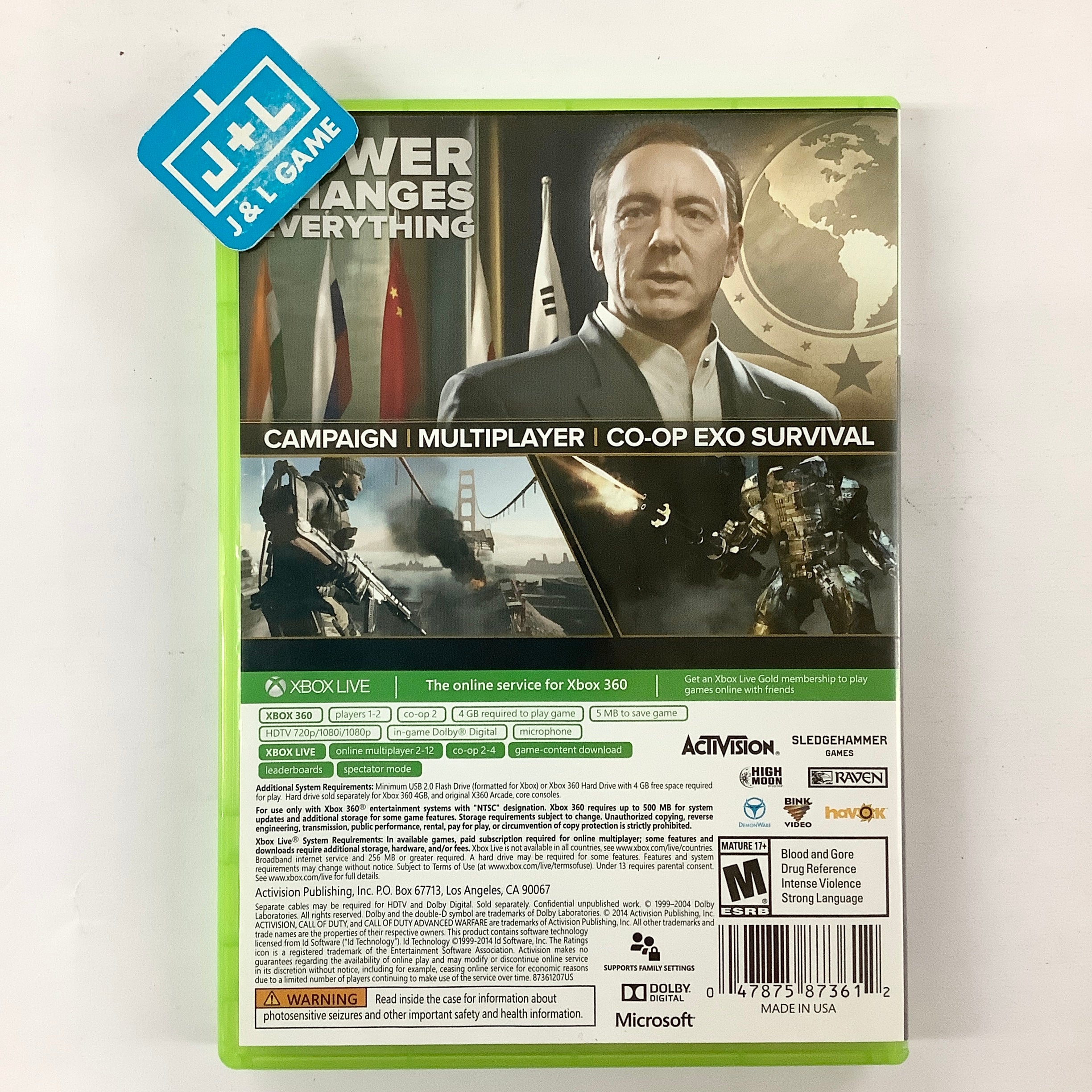 Call of Duty: Advanced Warfare - Xbox 360 [Pre-Owned] Video Games ACTIVISION   