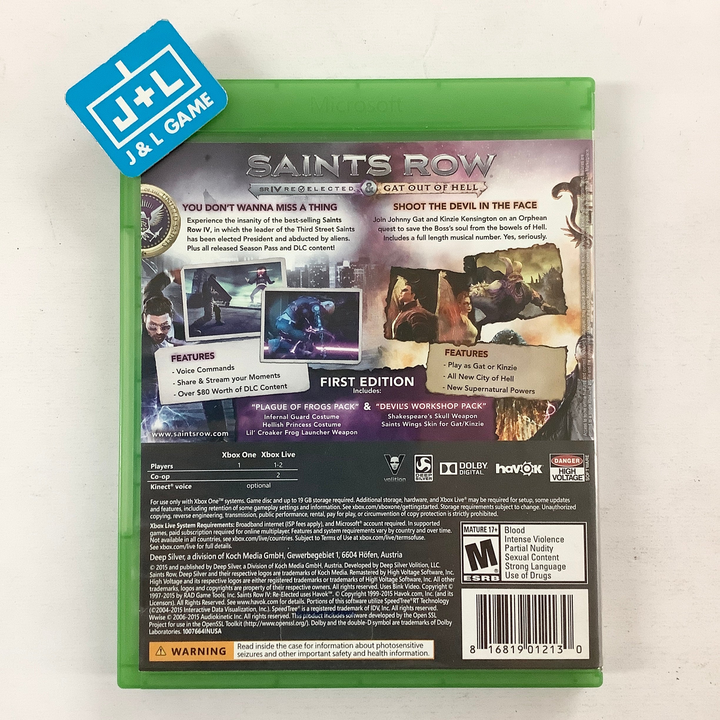 Saints Row IV: Re-Elected & Gat Out of Hell - (XB1) Xbox One [Pre-Owned] Video Games Deep Silver   