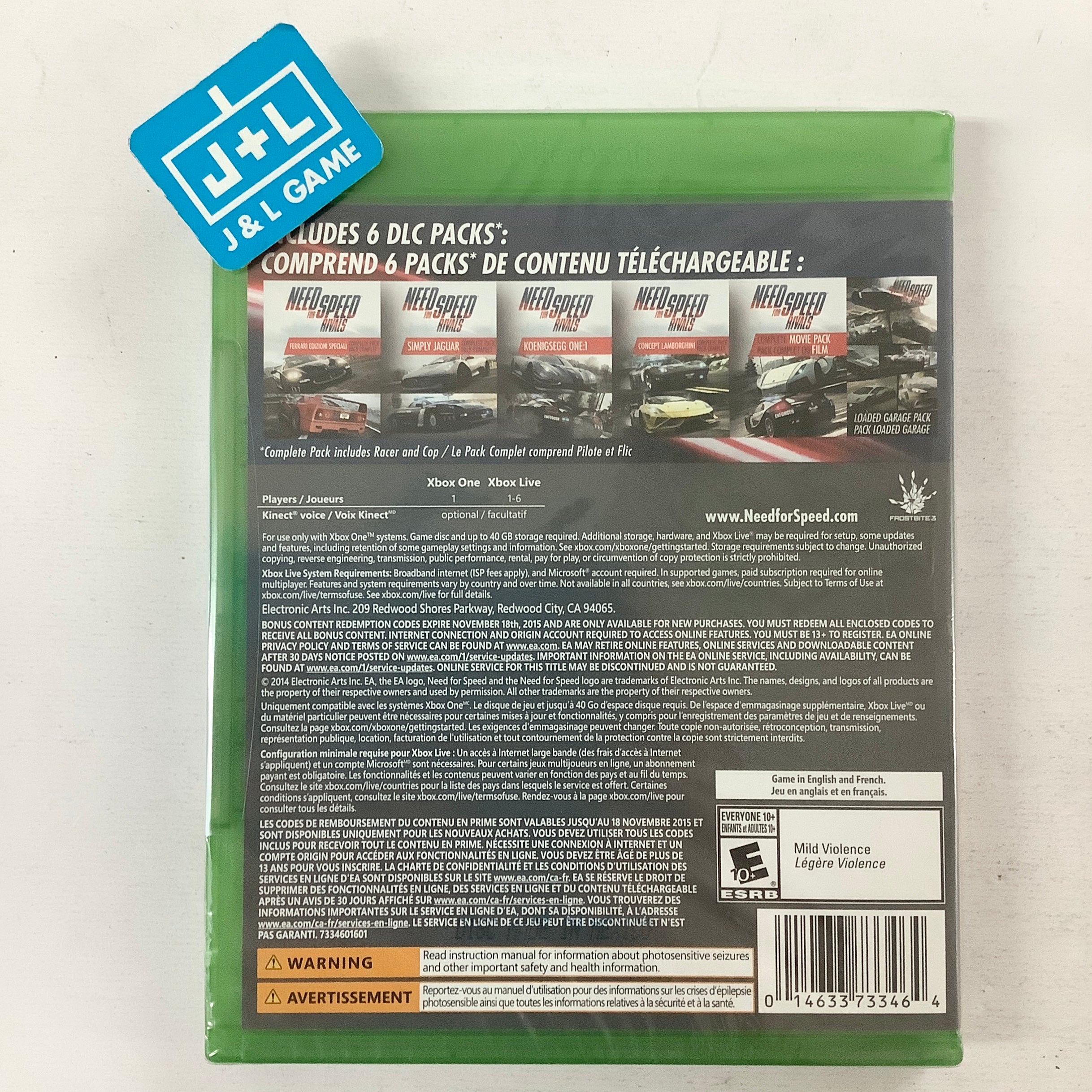 Need for Speed: (Rivals Complete Edition) - (XB1) Xbox One Video Games Electronic Arts   