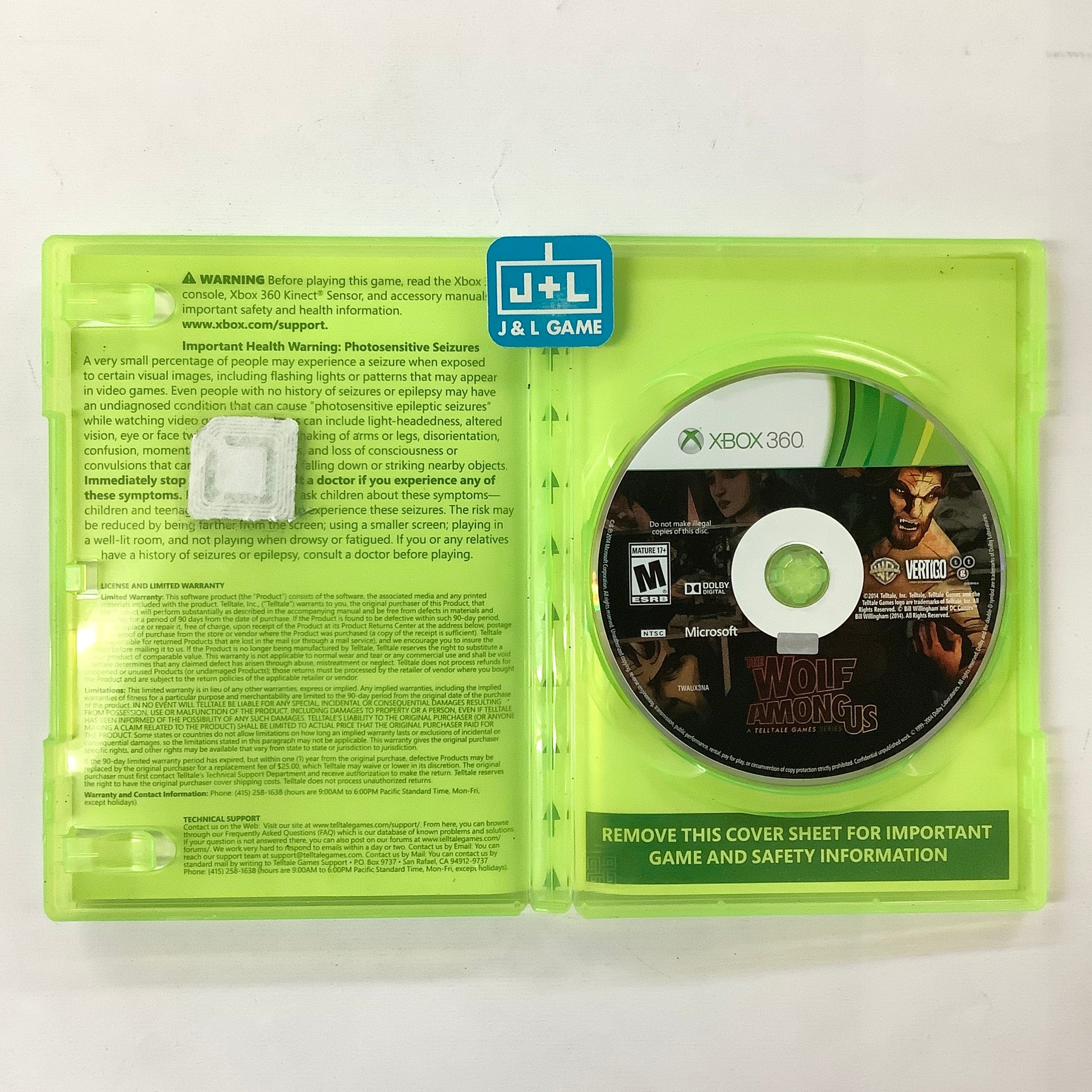 The Wolf Among Us - Xbox 360 [Pre-Owned] Video Games Telltale Games   