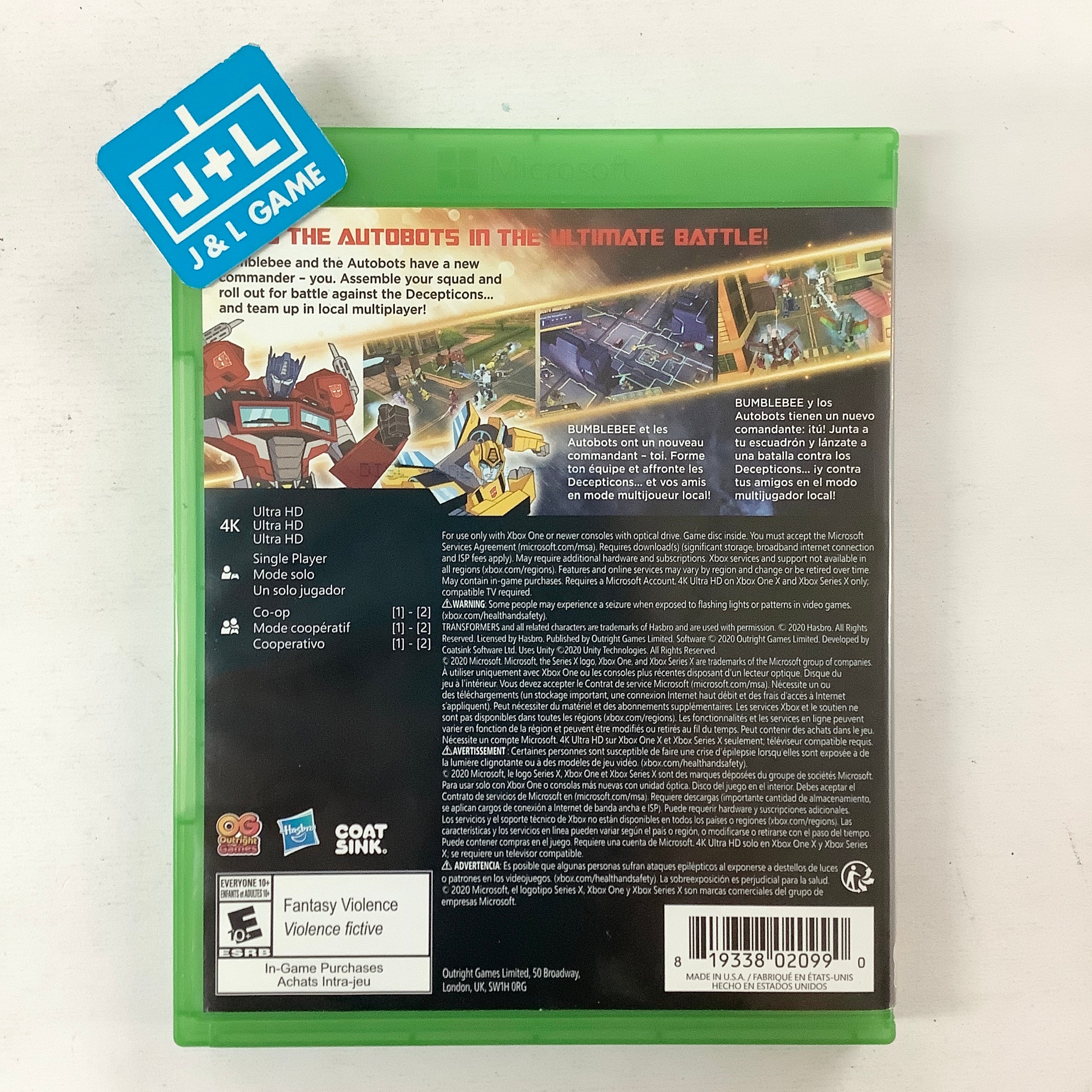 Transformers: Battlegrounds- (XSX) Xbox Series X [Pre-Owned] Video Games Outright Games   