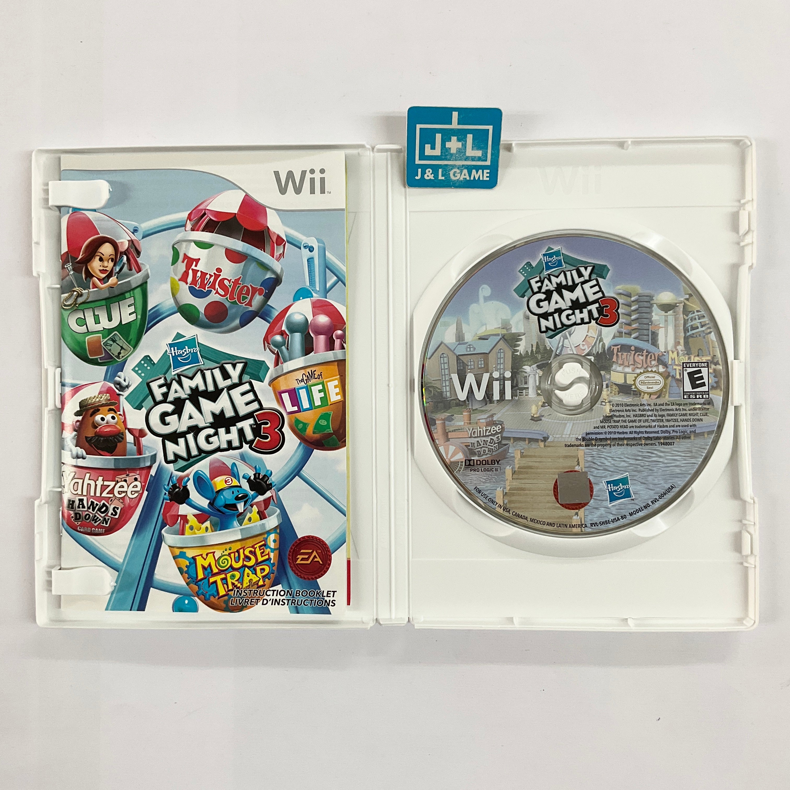 Hasbro Family Game Night 3 - Nintendo Wii [Pre-Owned] Video Games Electronic Arts   