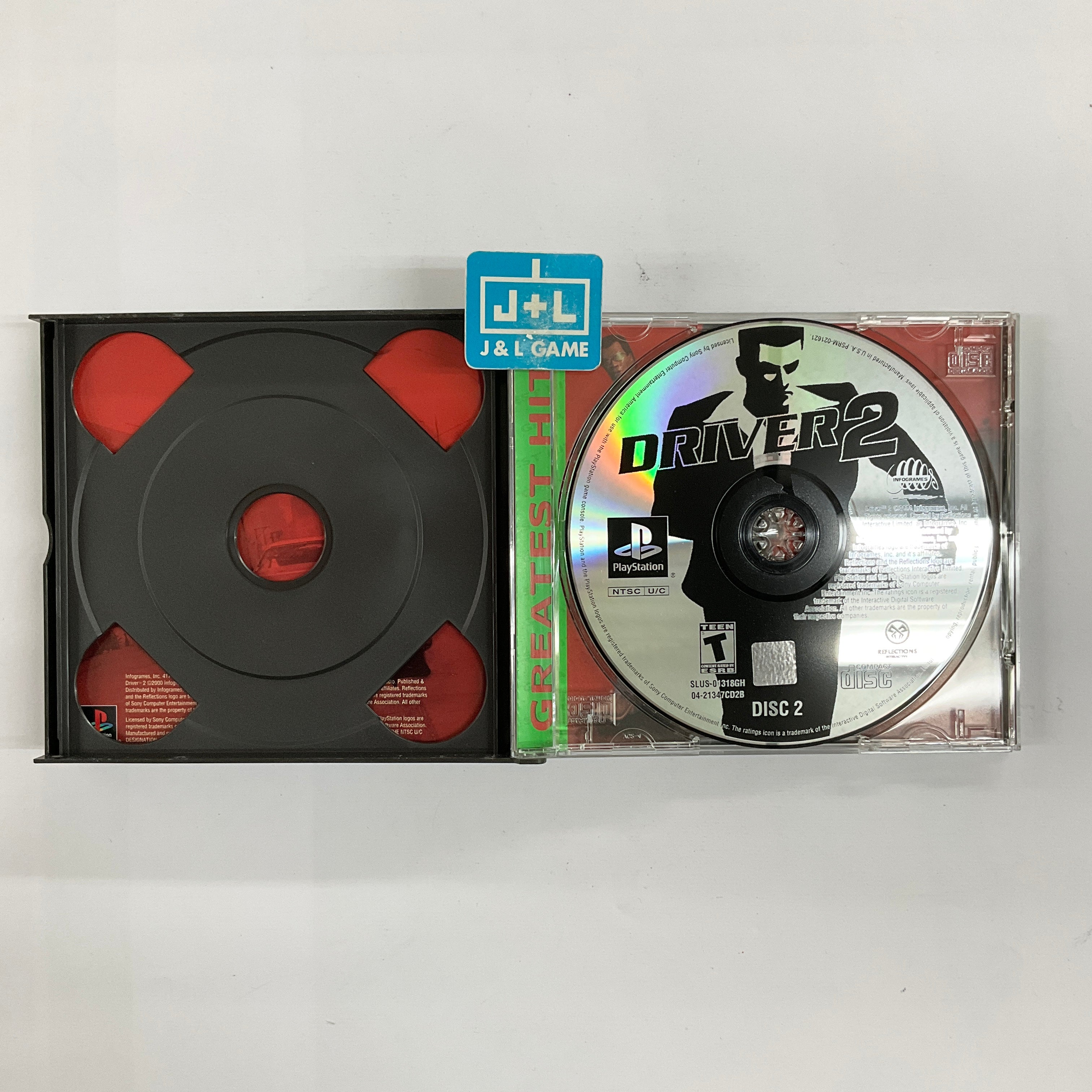 Driver 2 (Greatest Hits) - PlayStation 1 [Pre-Owned] Video Games Infogrames   