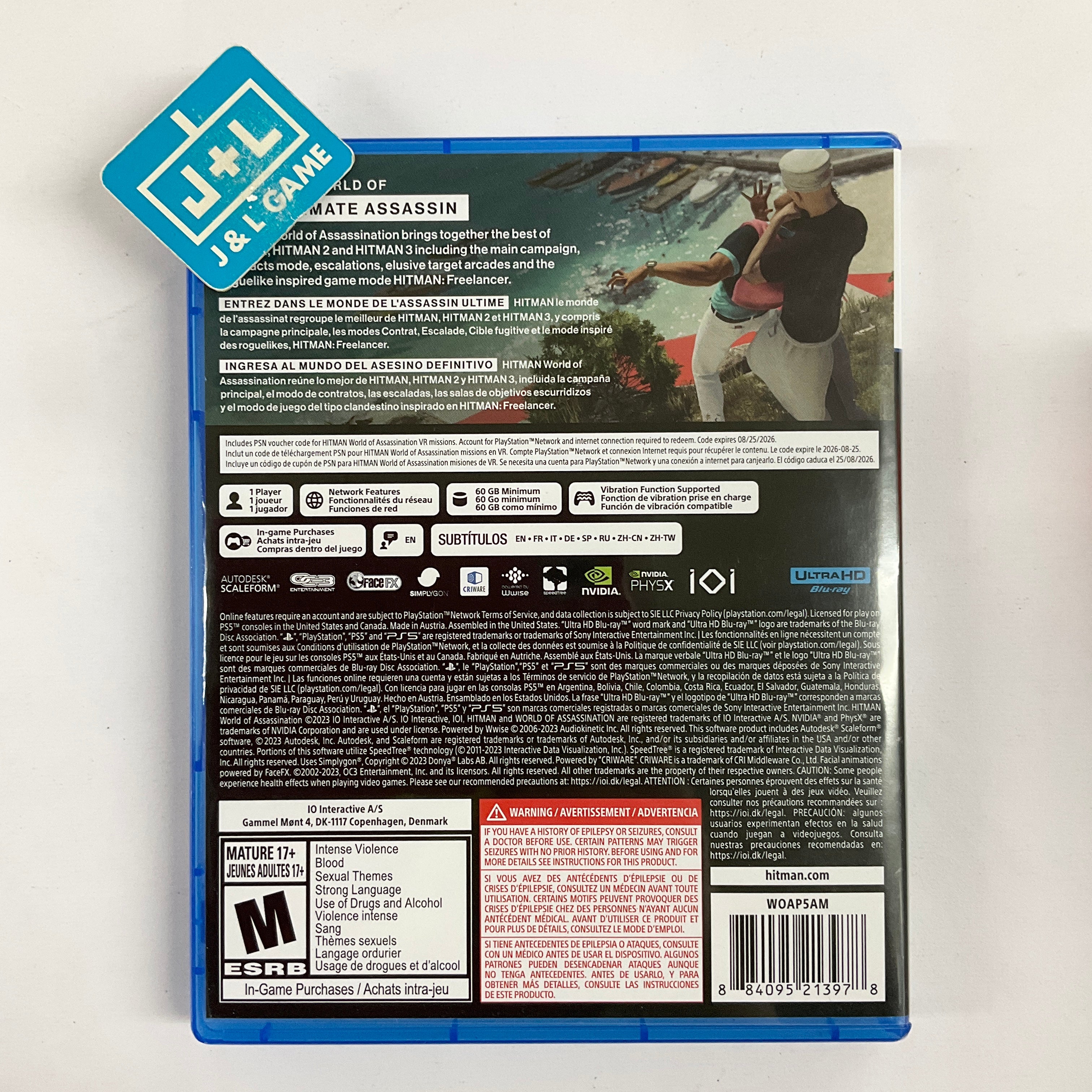 HITMAN: World of Assassination - (PS5) PlayStation 5 [Pre-Owned] Video Games Solutions 2 Go   