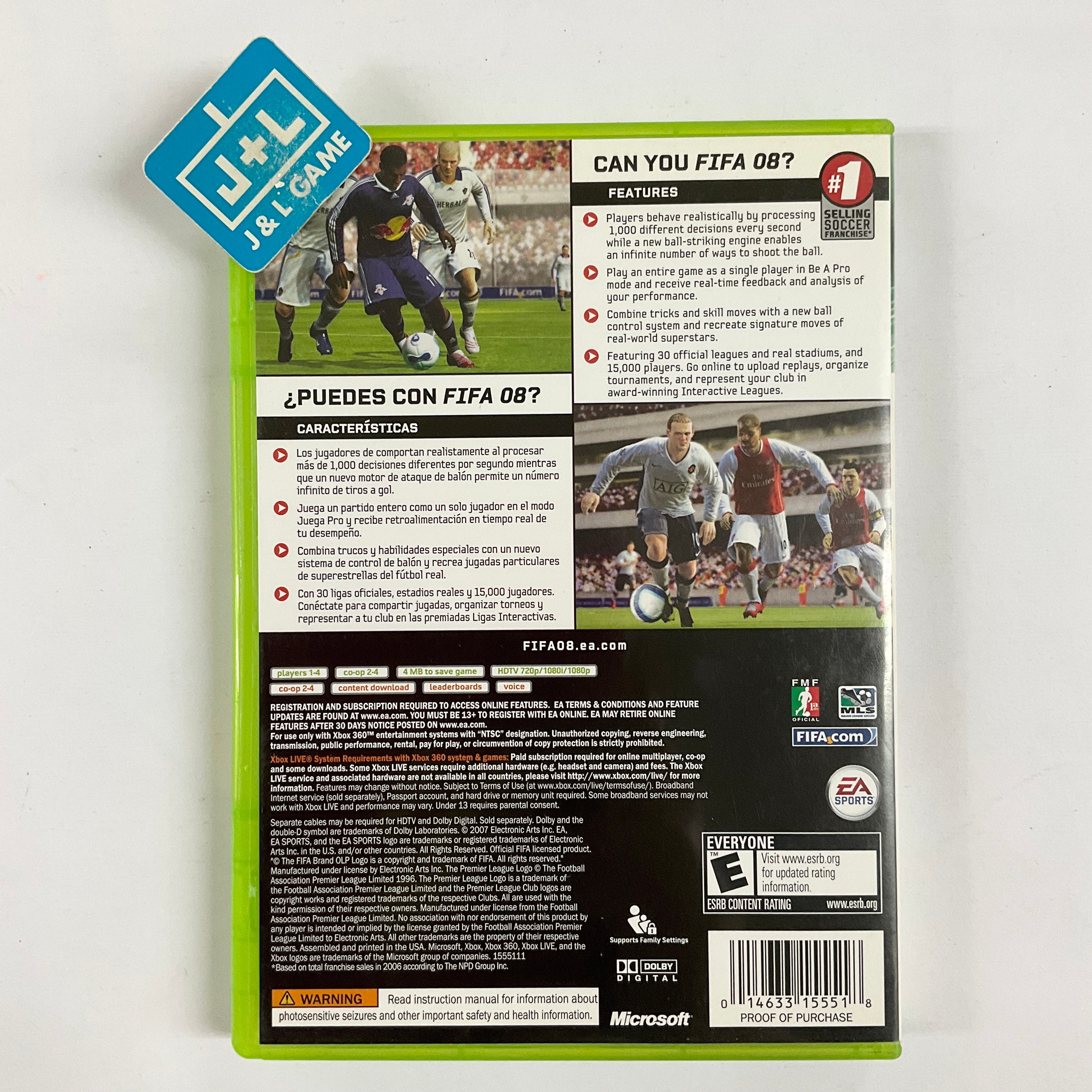 FIFA Soccer 08 - Xbox 360 [Pre-Owned] Video Games EA Sports   