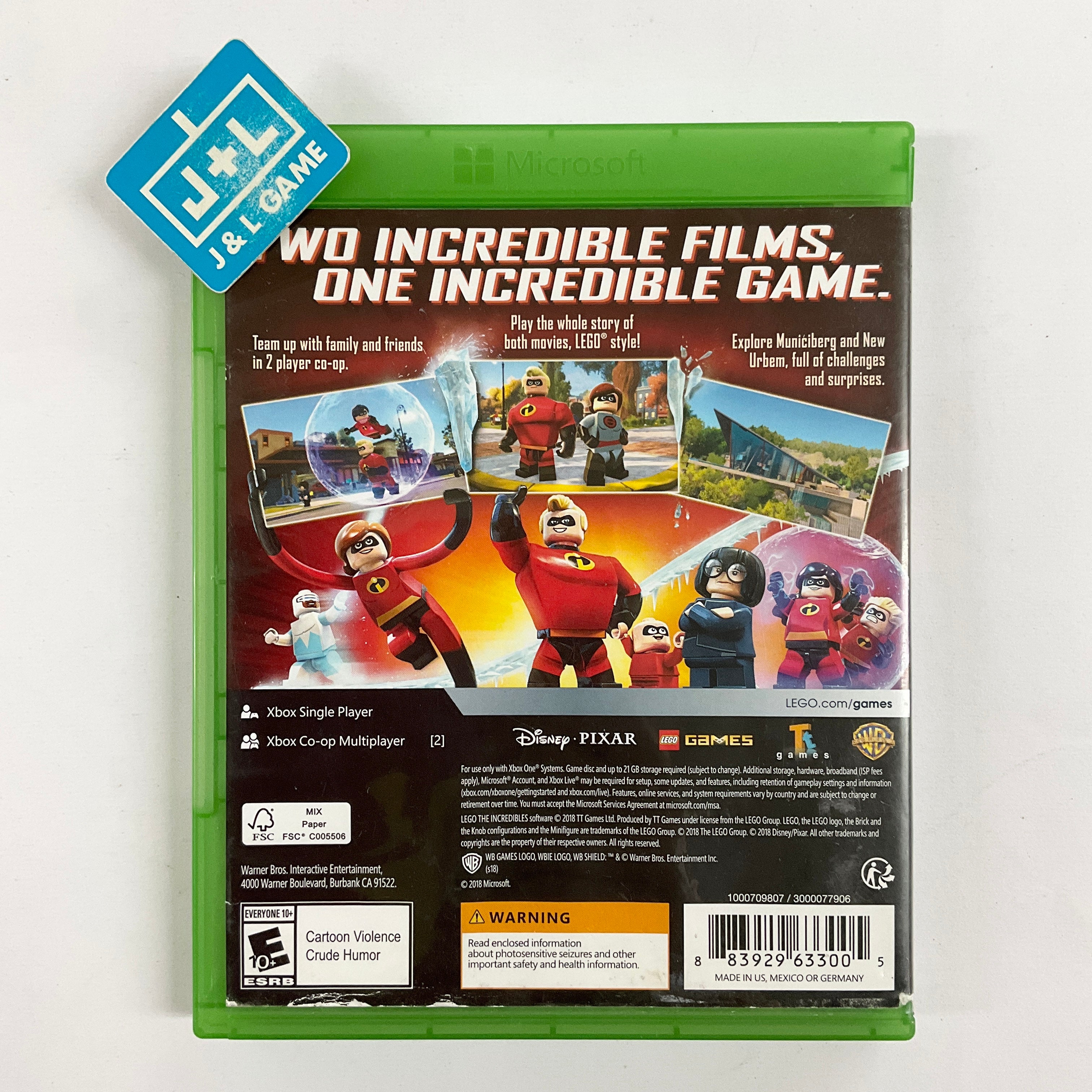 LEGO The Incredibles - (XB1) Xbox One [Pre-Owned] Video Games WB Games   