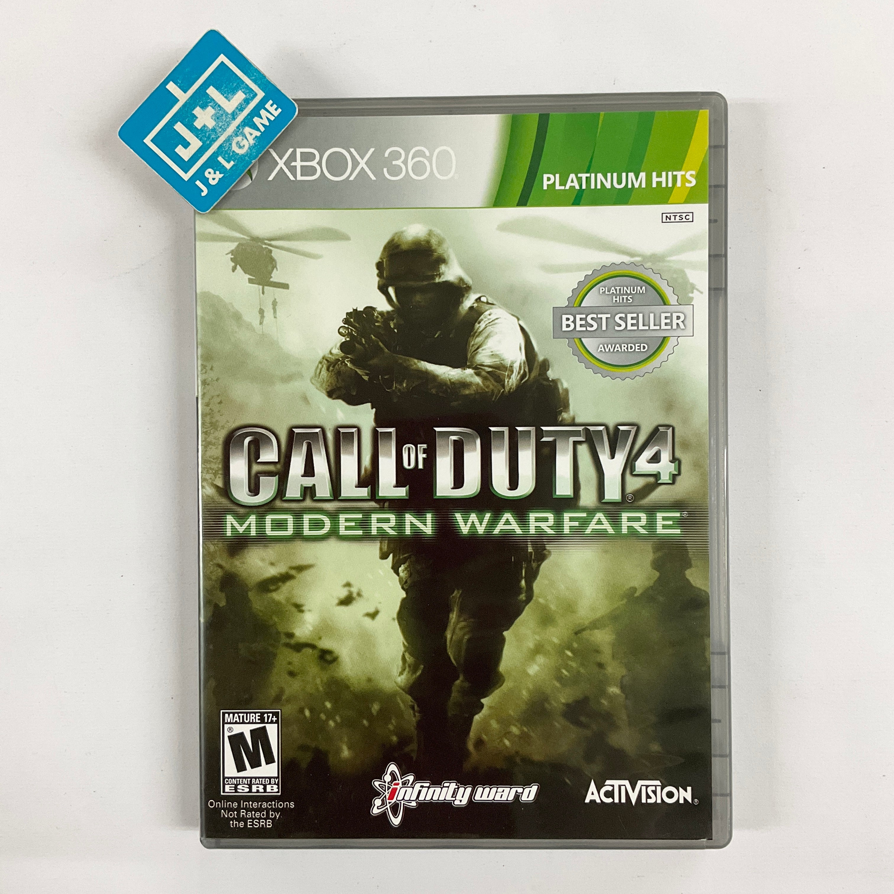 Call of Duty 4: Modern Warfare (Platinum Hits) - Xbox 360 [Pre-Owned] Video Games Activision   