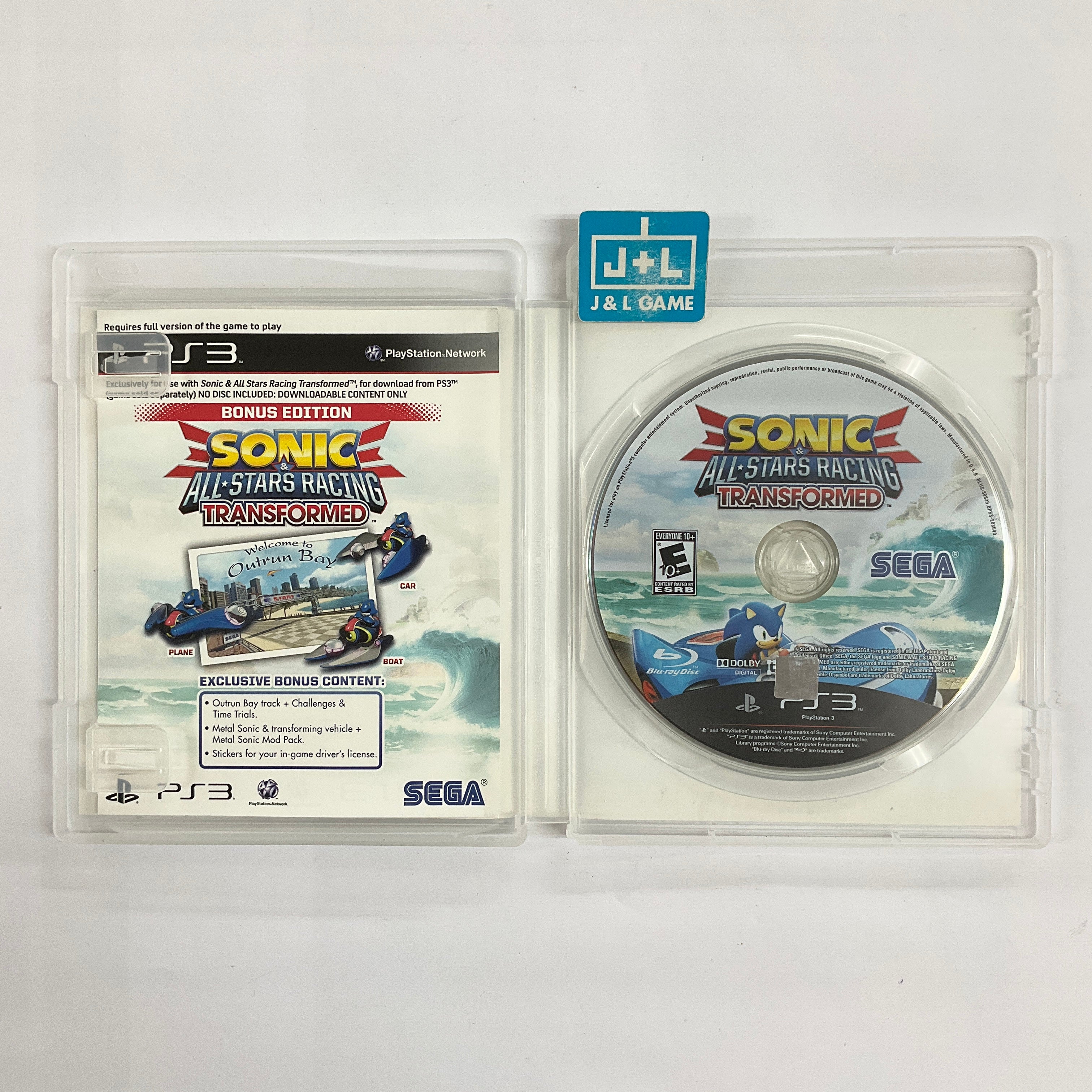 Sonic & All-Stars Racing Transformed (Bonus Edition) - (PS3) PlayStation 3 [Pre-Owned] Video Games Sega   