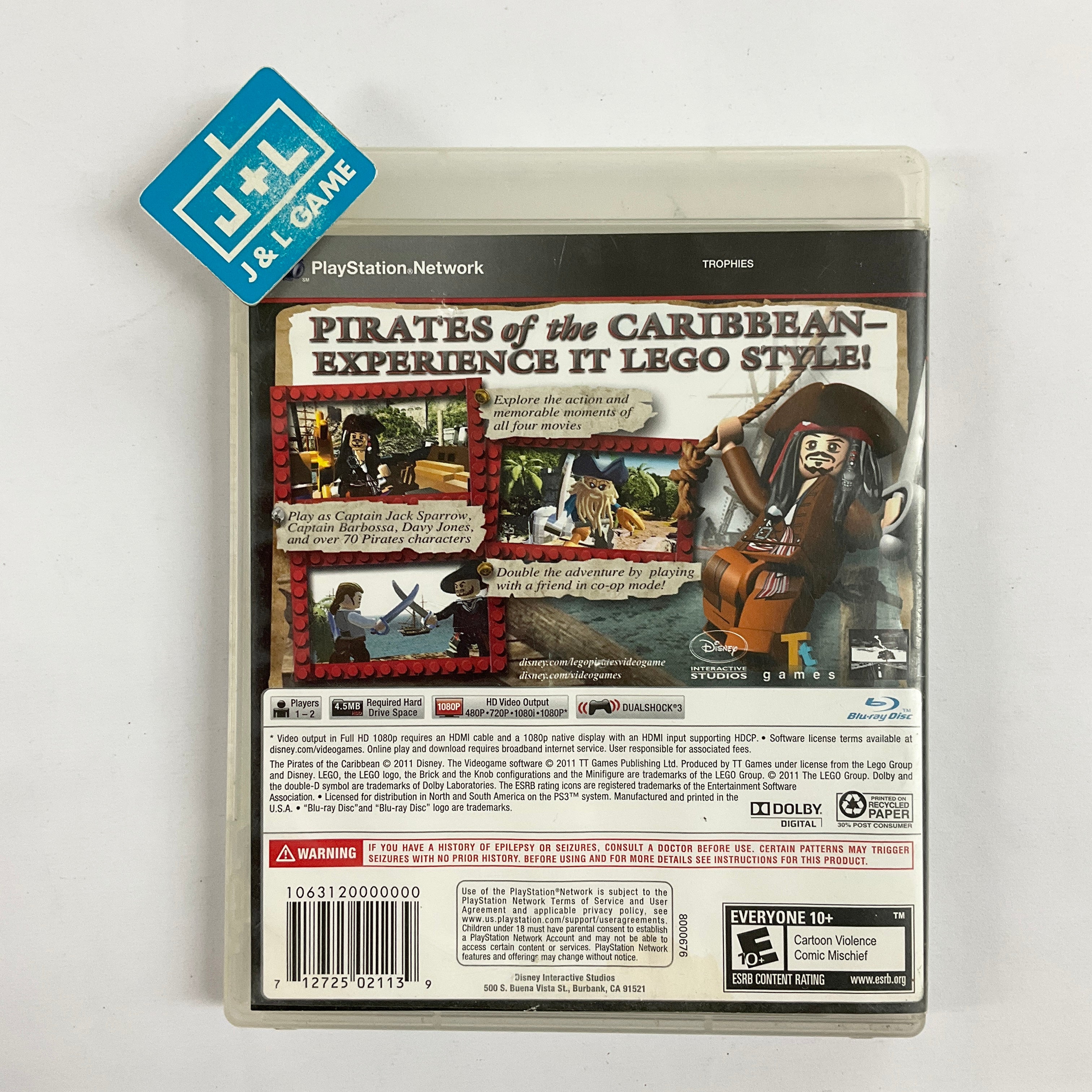 LEGO Pirates of the Caribbean: The Video Game - (PS3) PlayStation 3 [Pre-Owned] Video Games Disney Interactive Studios   