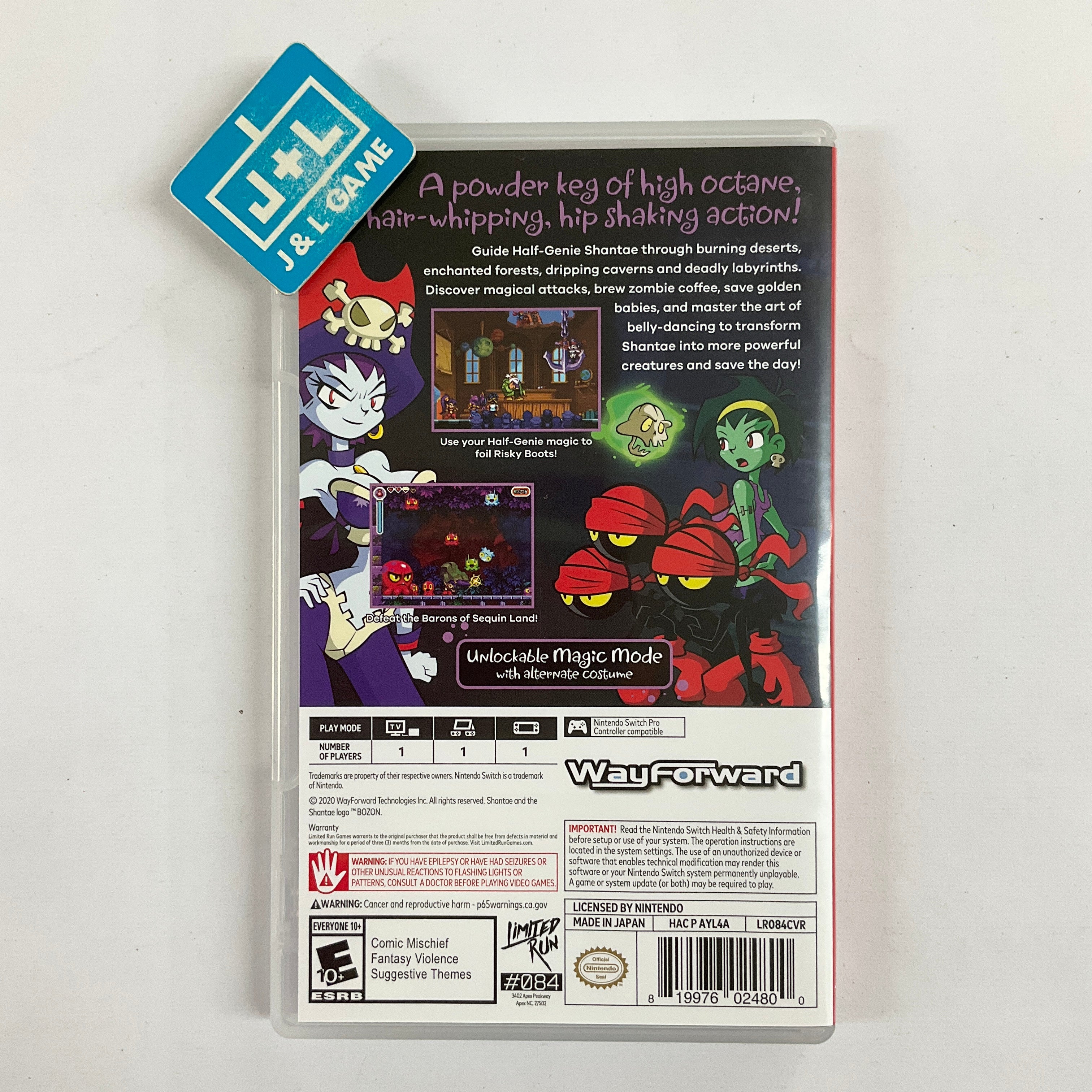 Shantae Risky's Revenge (Limited Run #084) - (NSW) Nintendo Switch [Pre-Owned] Video Games Limited Run Games   