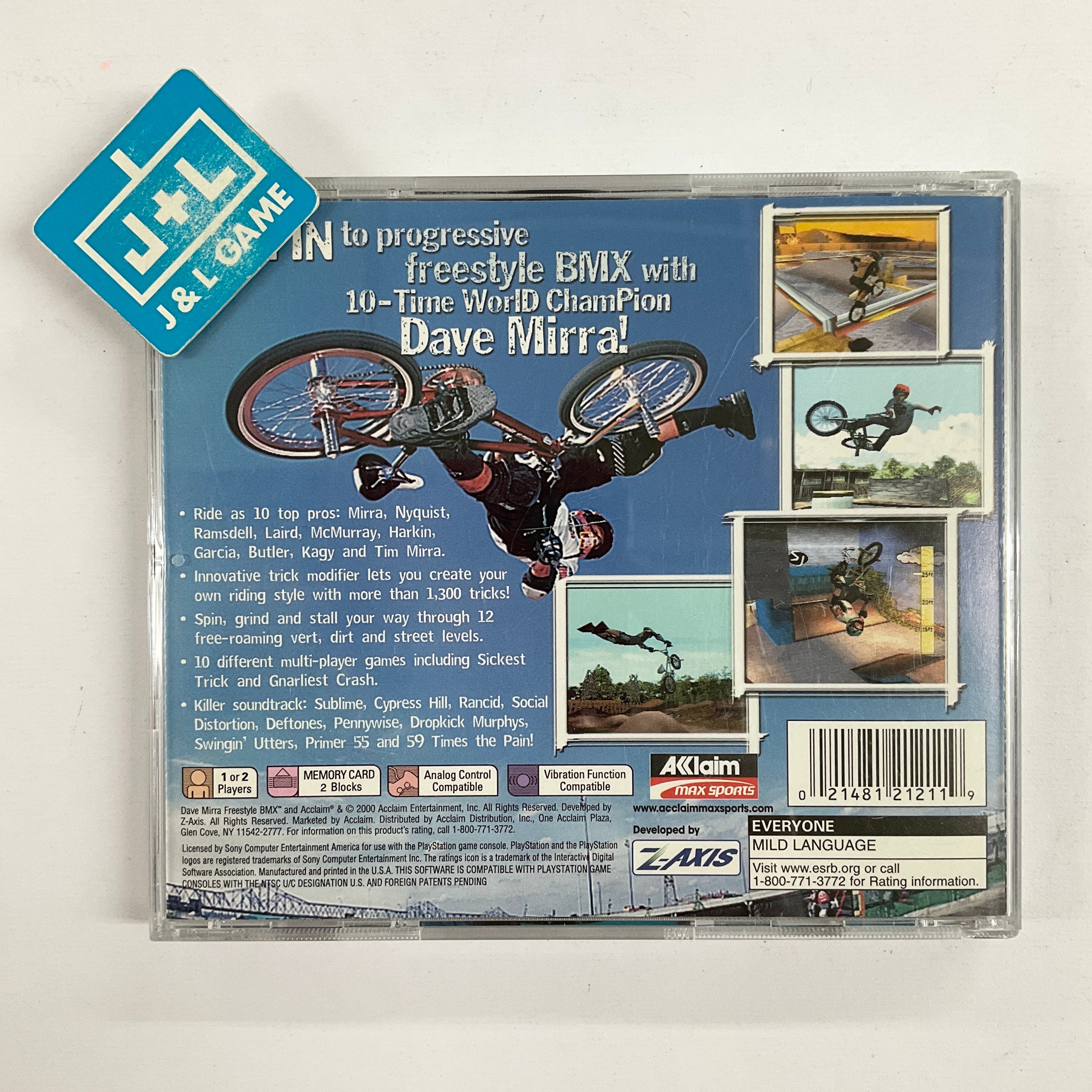 Dave Mirra Freestyle BMX - (PS1) PlayStation 1 [Pre-Owned] Video Games Acclaim   