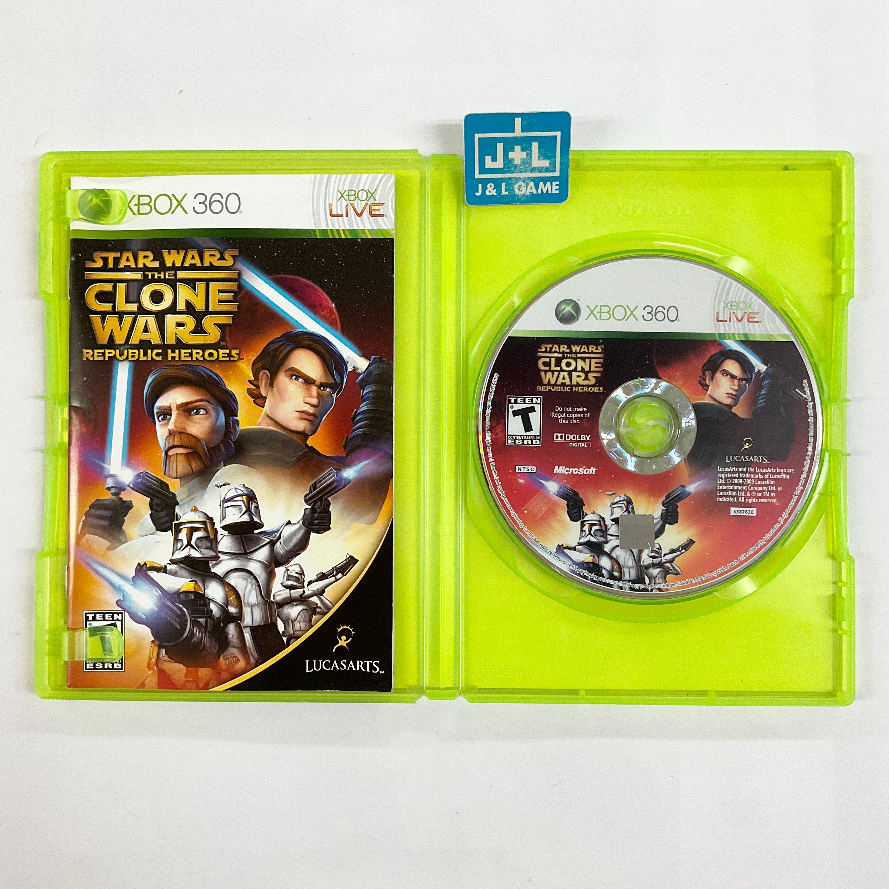 Star Wars The Clone Wars: Republic Heroes - Xbox 360 [Pre-Owned] Video Games LucasArts   