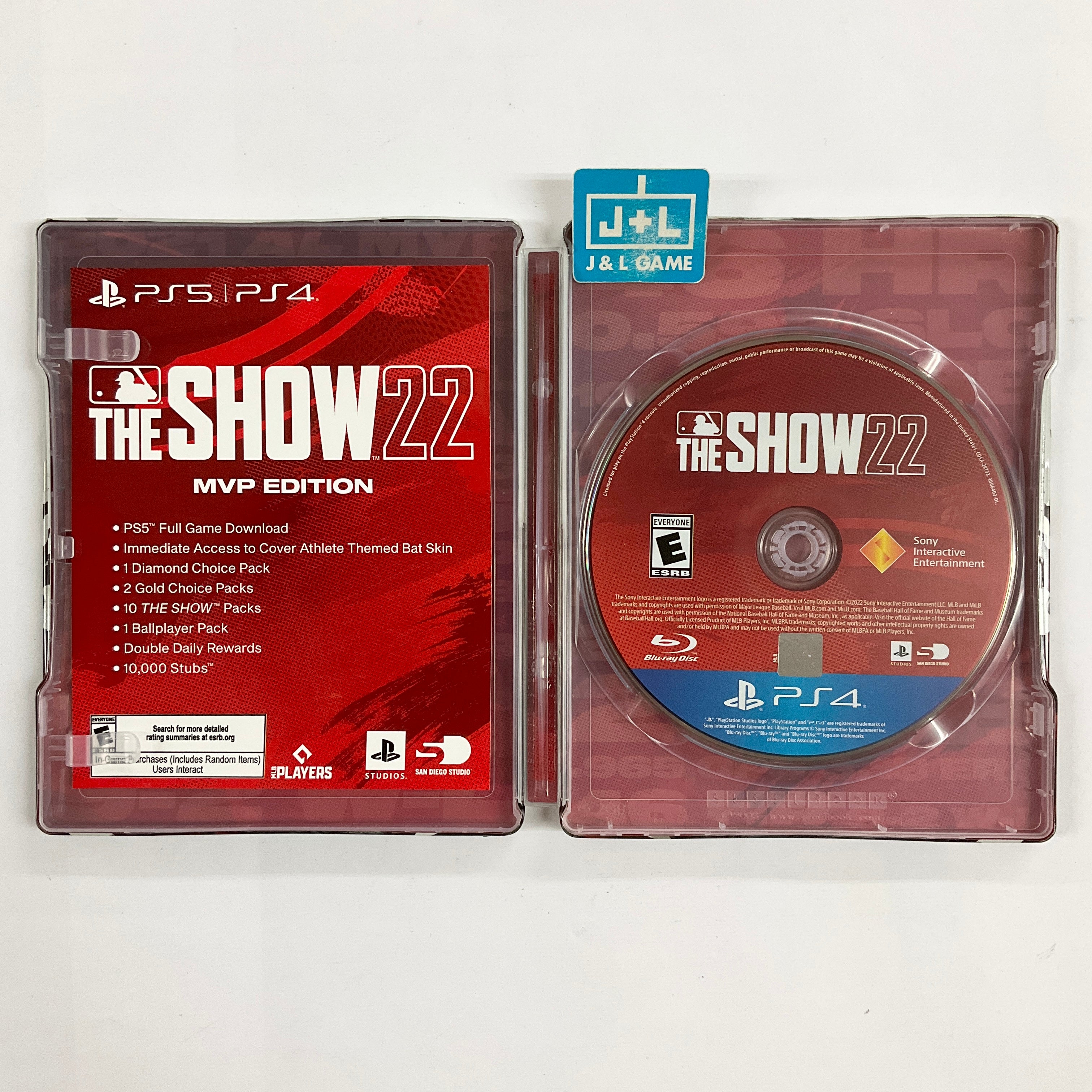 MLB The Show 22 (Steelbook) - (PS4) PlayStation 4 [Pre-Owned] Video Games MLB AM   