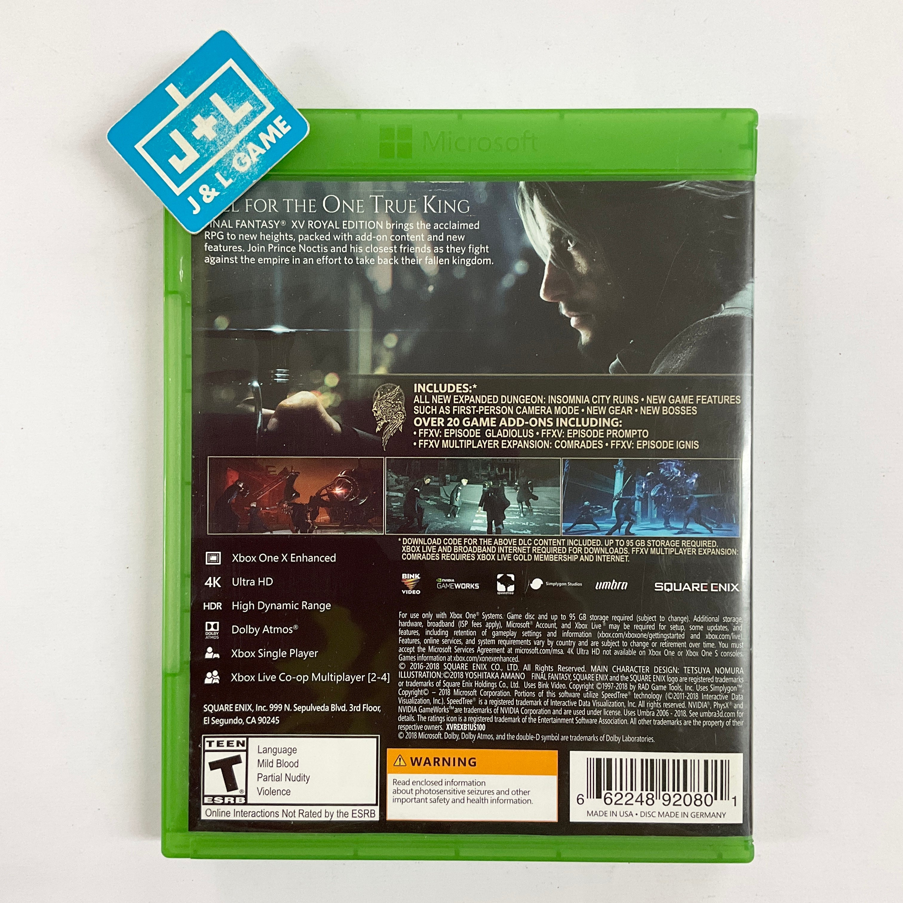 Final Fantasy XV Royal Edition - (XB1) Xbox One [Pre-Owned] Video Games Square Enix   